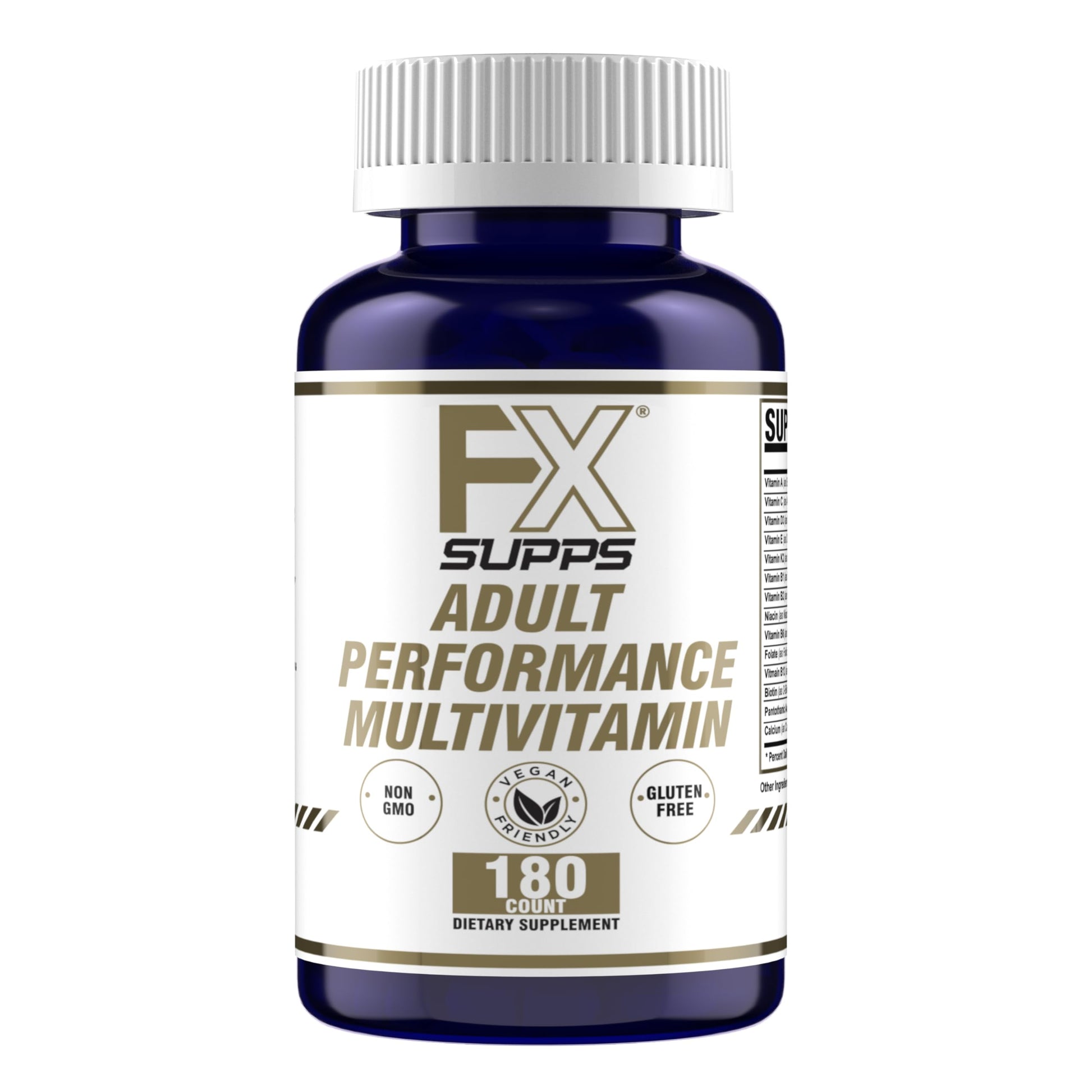 FXSUPPS Performance Multi-Vitamin with Amino Acids, Beta-Alanine and L-Carnitine Tablet, 180 Count
