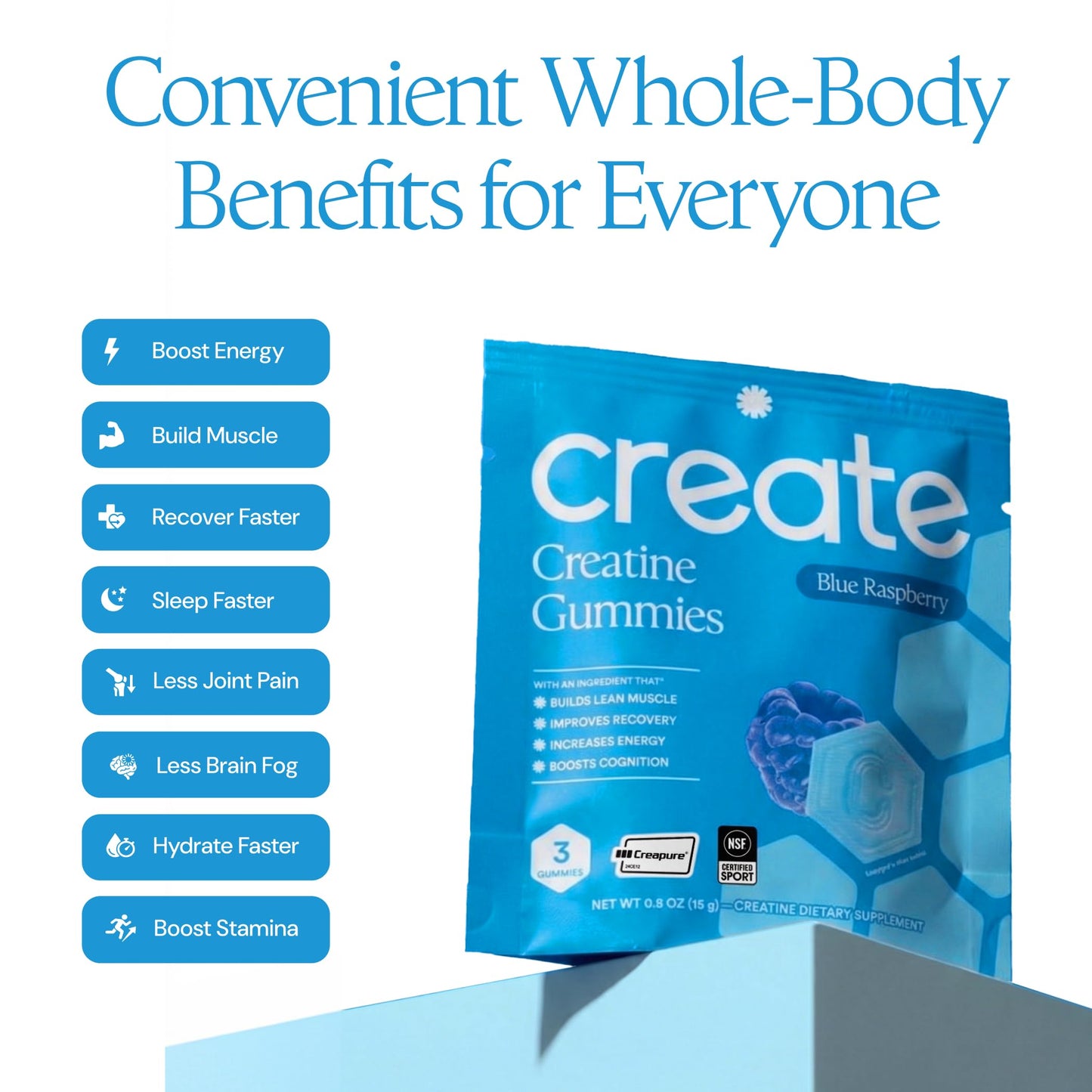Create Creatine Gummies, 90 Gummies