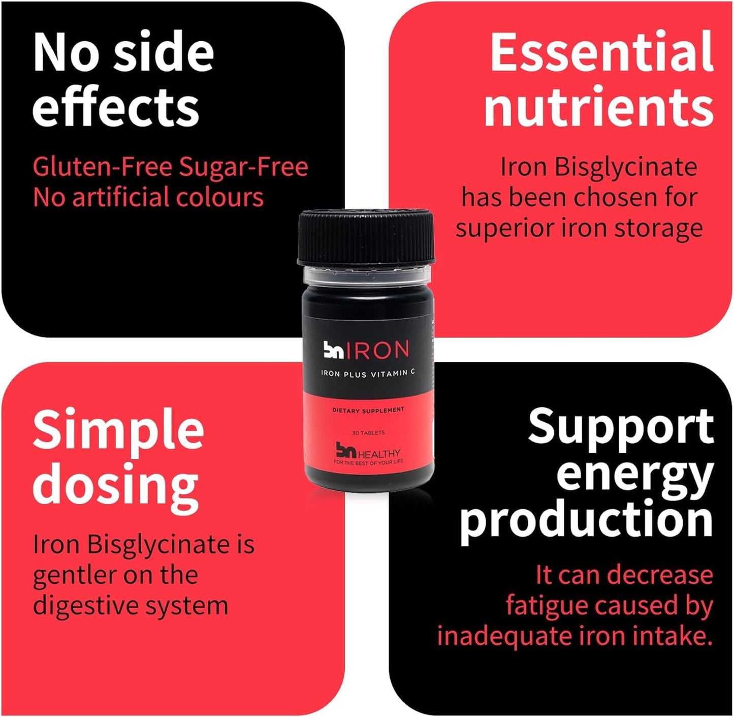 BNHealthy Iron & Vitamin C Tablets 120