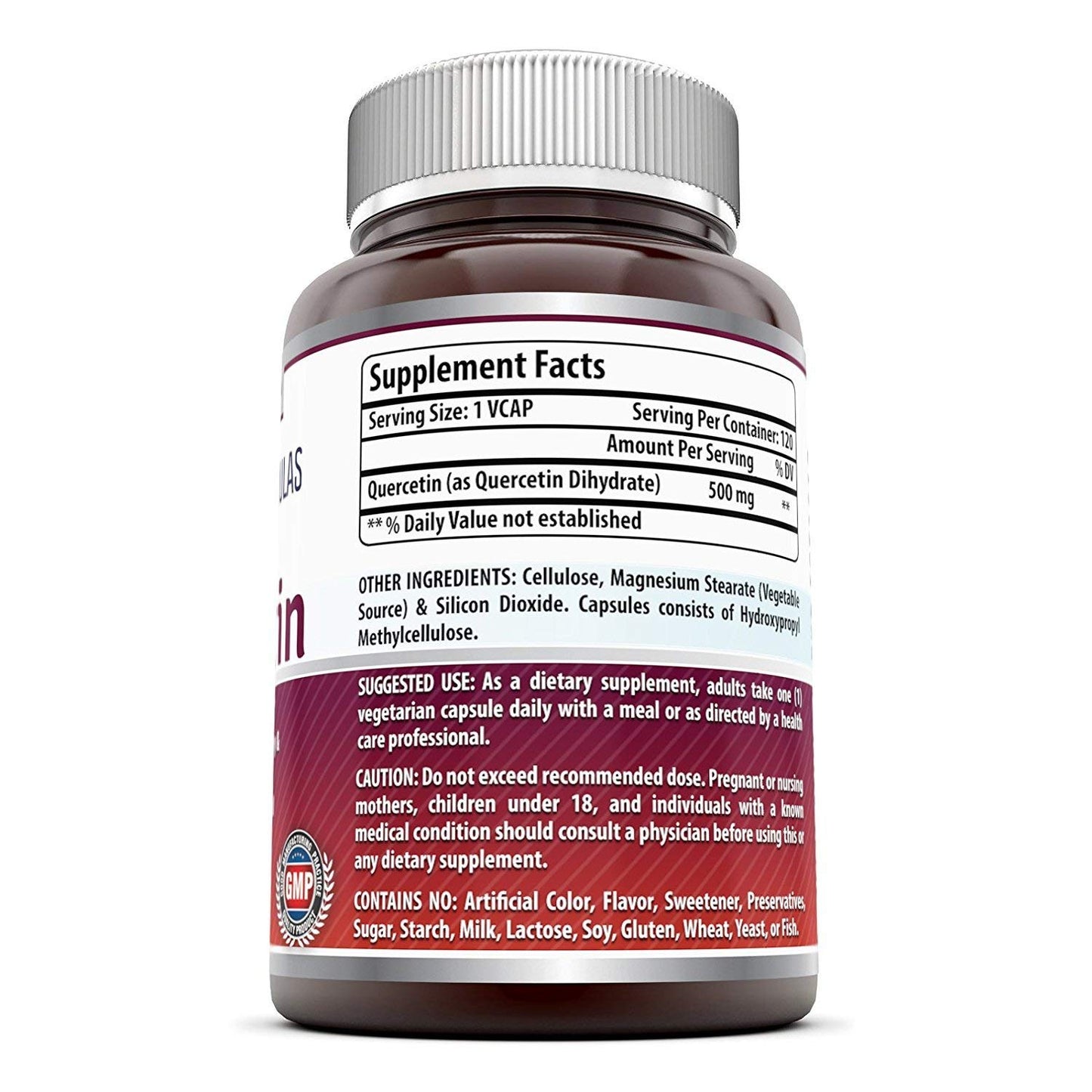 Amazing Formulas Quercetin 500 Mg Capsules, 120 Capsules
