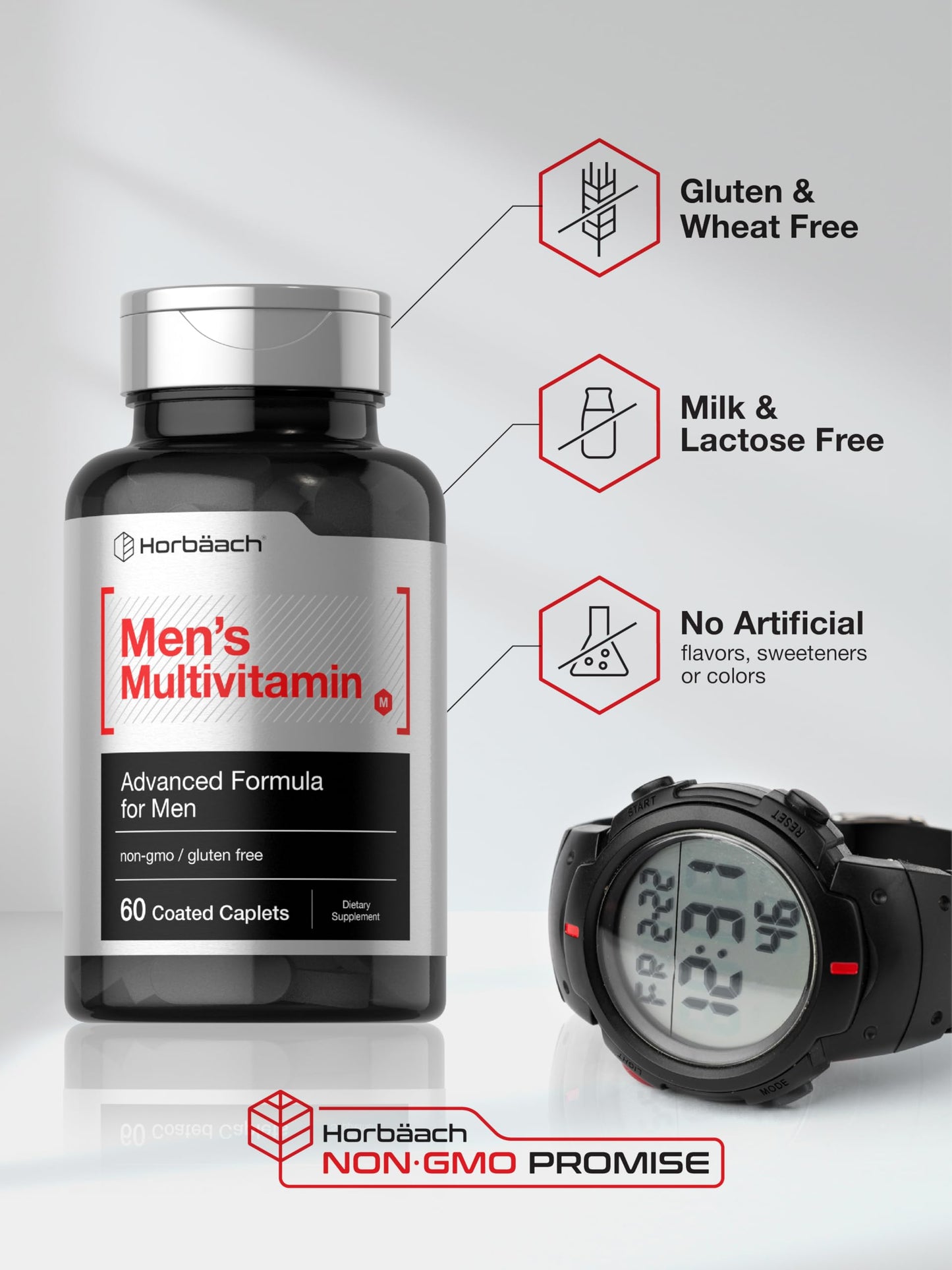 Horbäach Mens Multivitamin Caplets 60