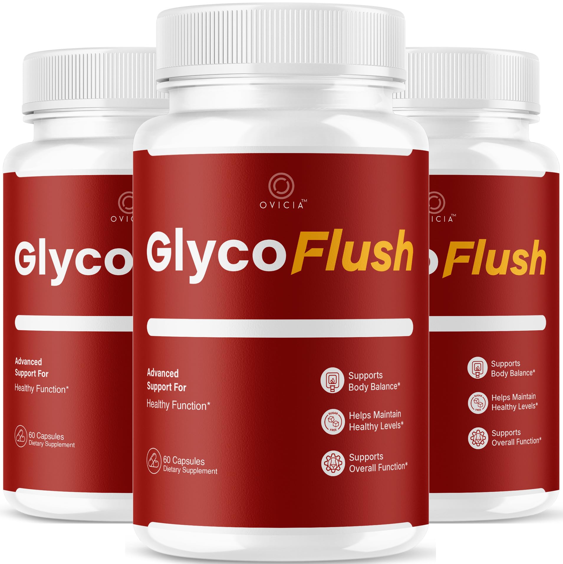 OVICIA GlycoFlush Capsules, 180 Count