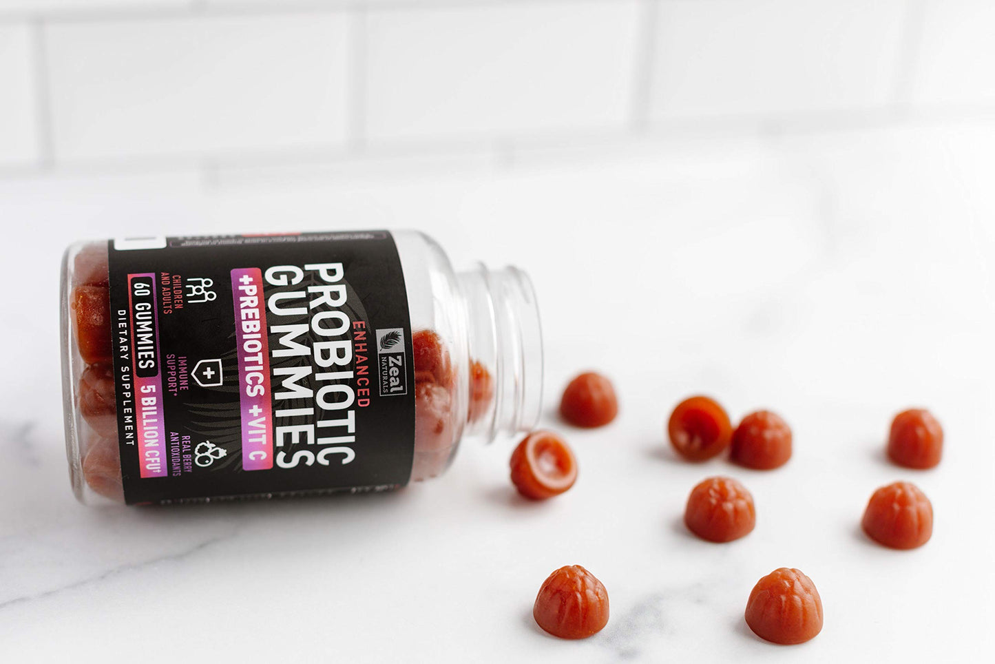 Zeal Naturals Probiotic Gummies for Adults and Kids Gummy 60 Count