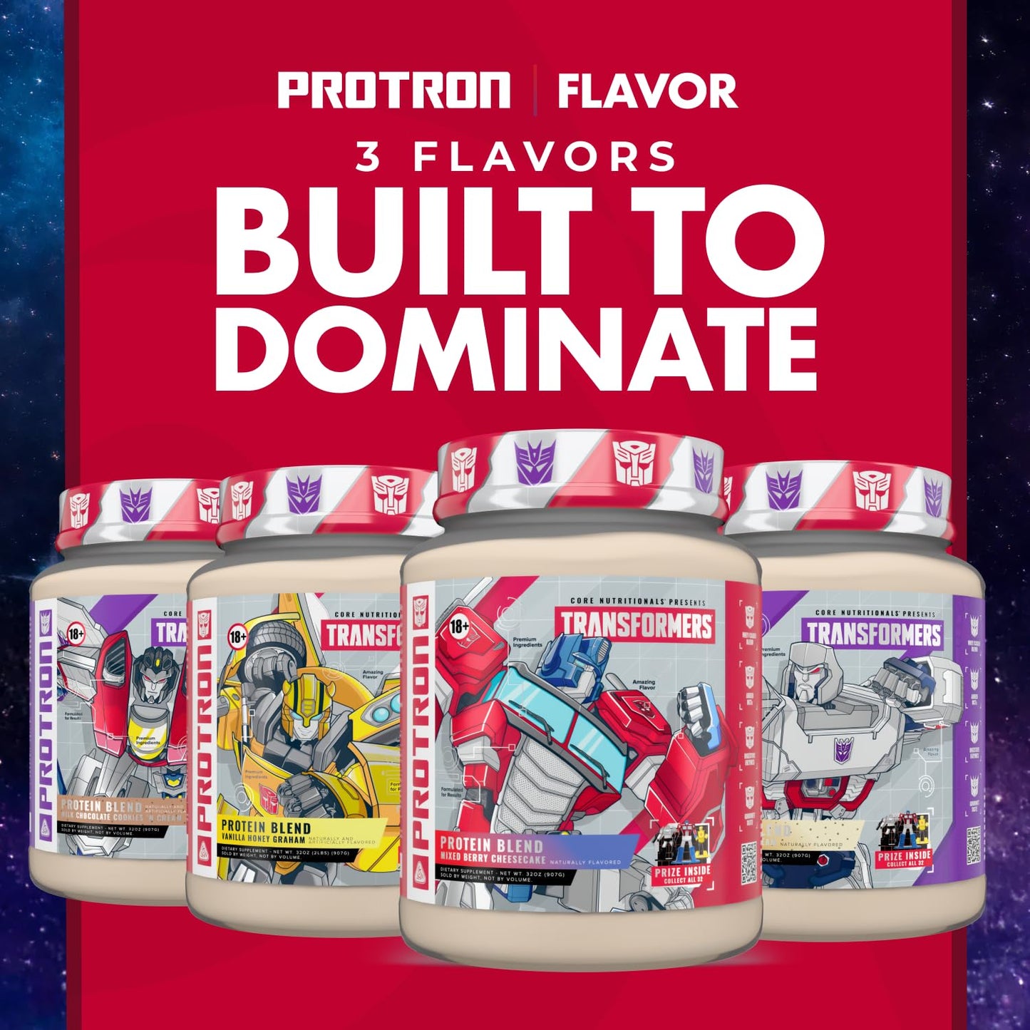 Core Nutritionals Transformers Protron Protein Powder 32 Servings