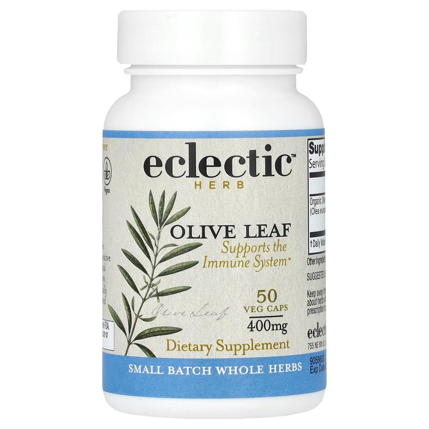 Eclectic Institute Olive Leaf Capsule 50 Count