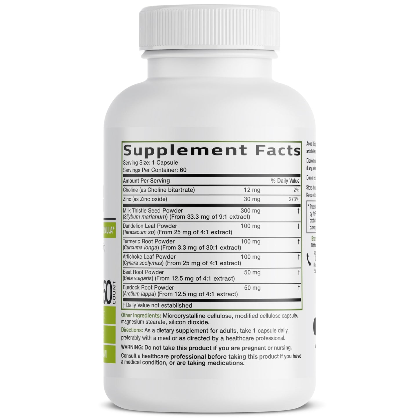 Bronson Liver Detox Advanced Detox & Cleansing Formula Capsule, 60 Count