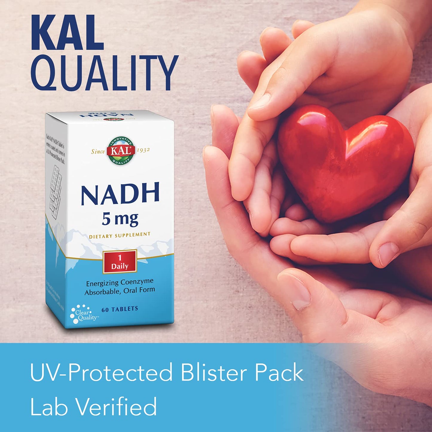 KAL NADH 5mg Tablet, 60 Tablets