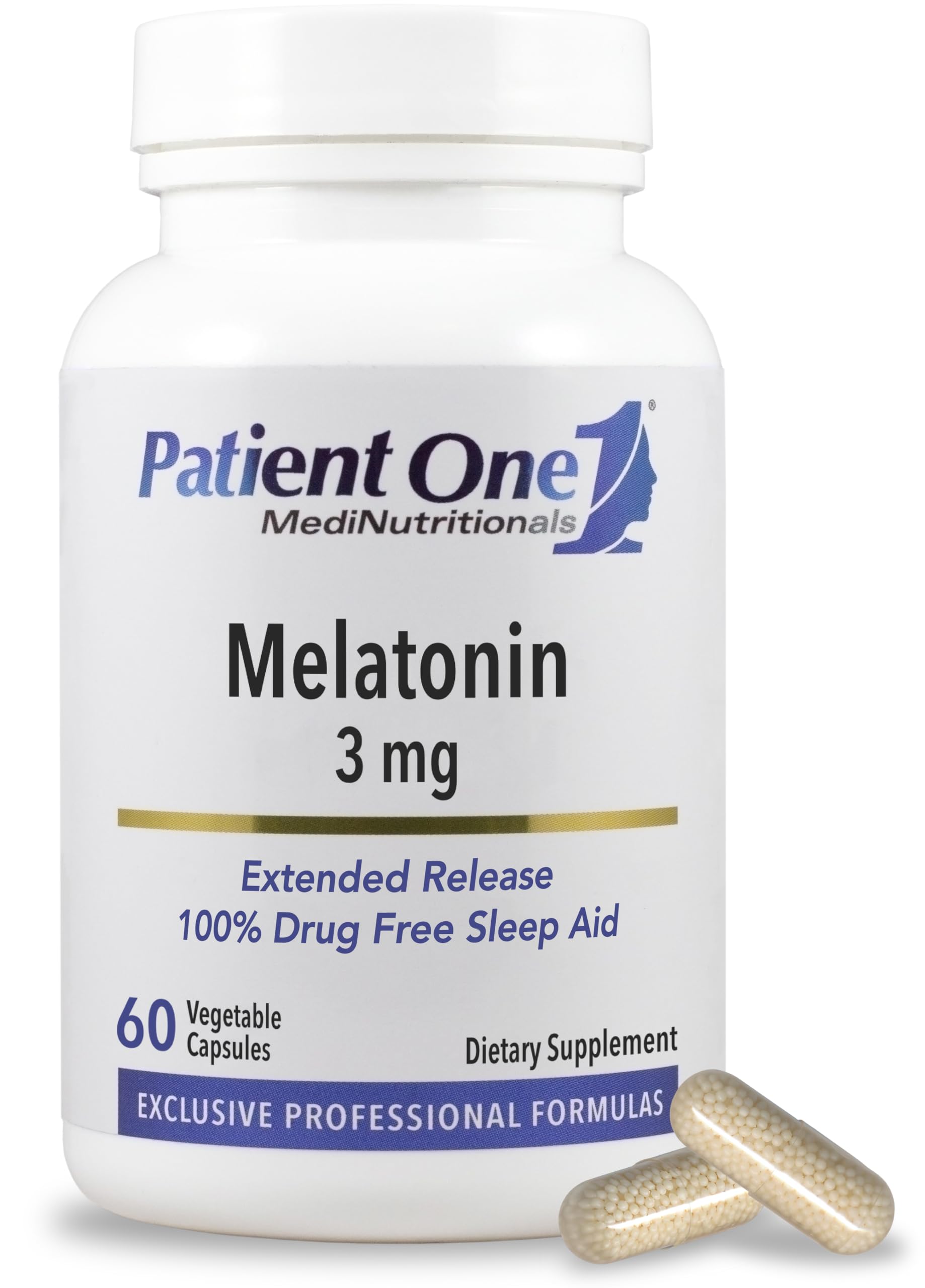 Patient One Melatonin 3 mg Extended Release Capsule 60 Capsules