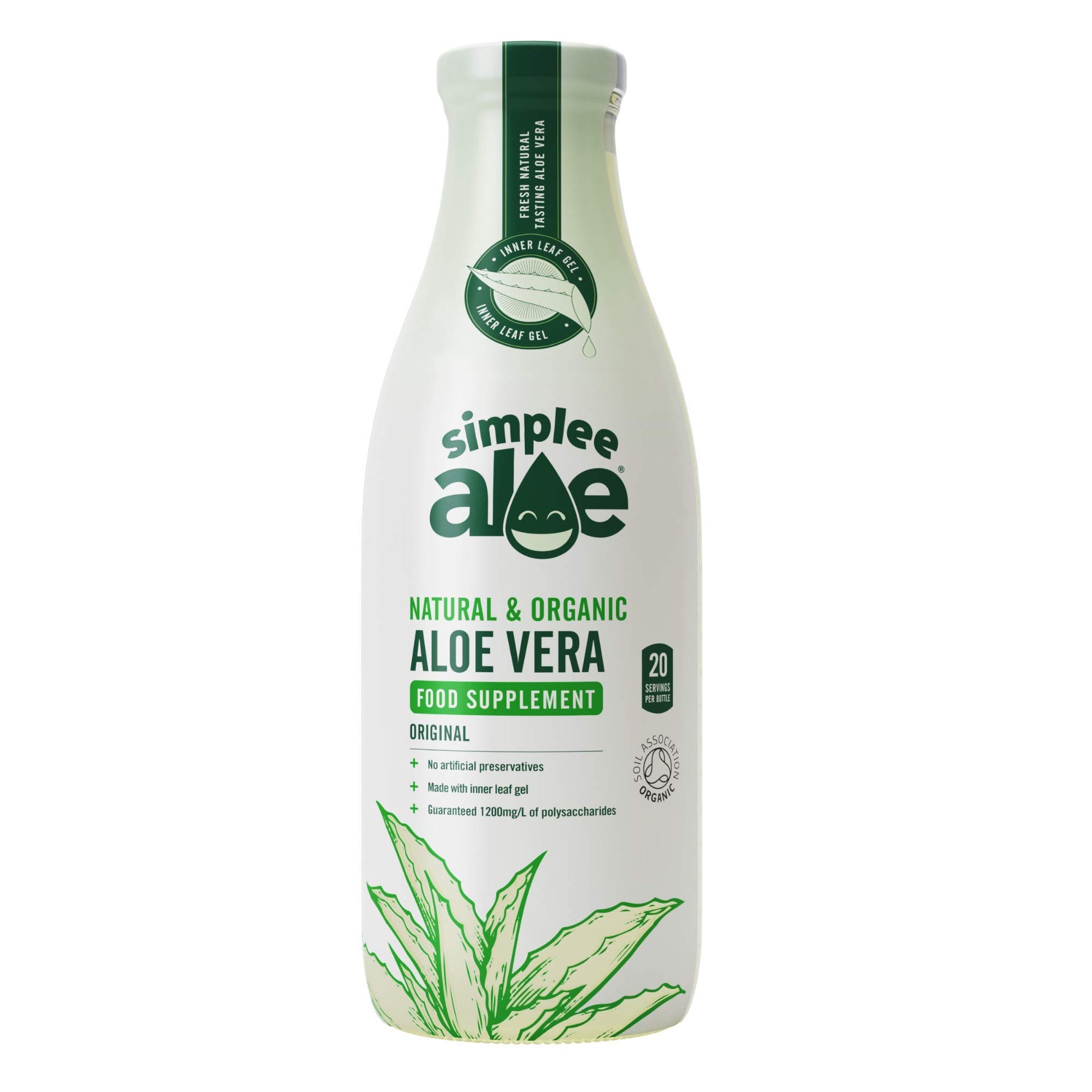 Simplee Aloe Organic Aloe Vera Juice Soft-Gels 33.8 Fl Oz