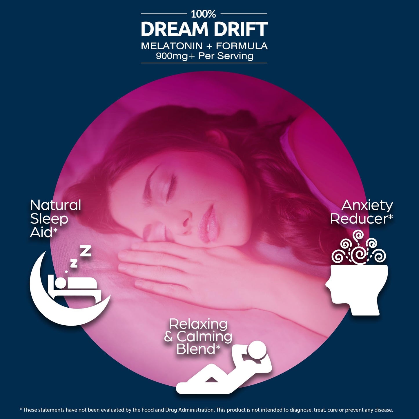 Hope Driven Dream Drift Melatonin+ Sleep Aid Capsules, 60 Count