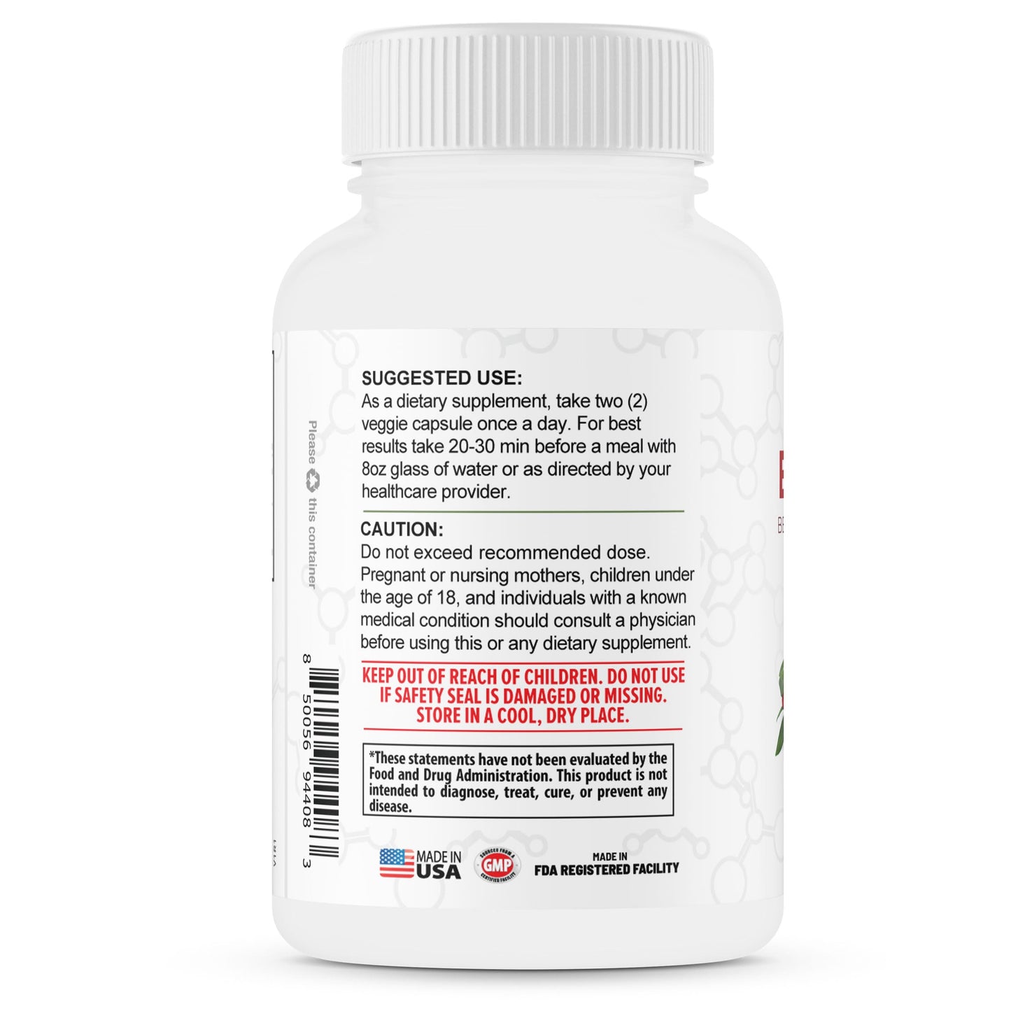 TerraForm Nutrition Berberine Supplement with Ceylon Cinnamon Berberine HCL 1200 mg + 100 mg Cinnamon Capsules, 180 Count