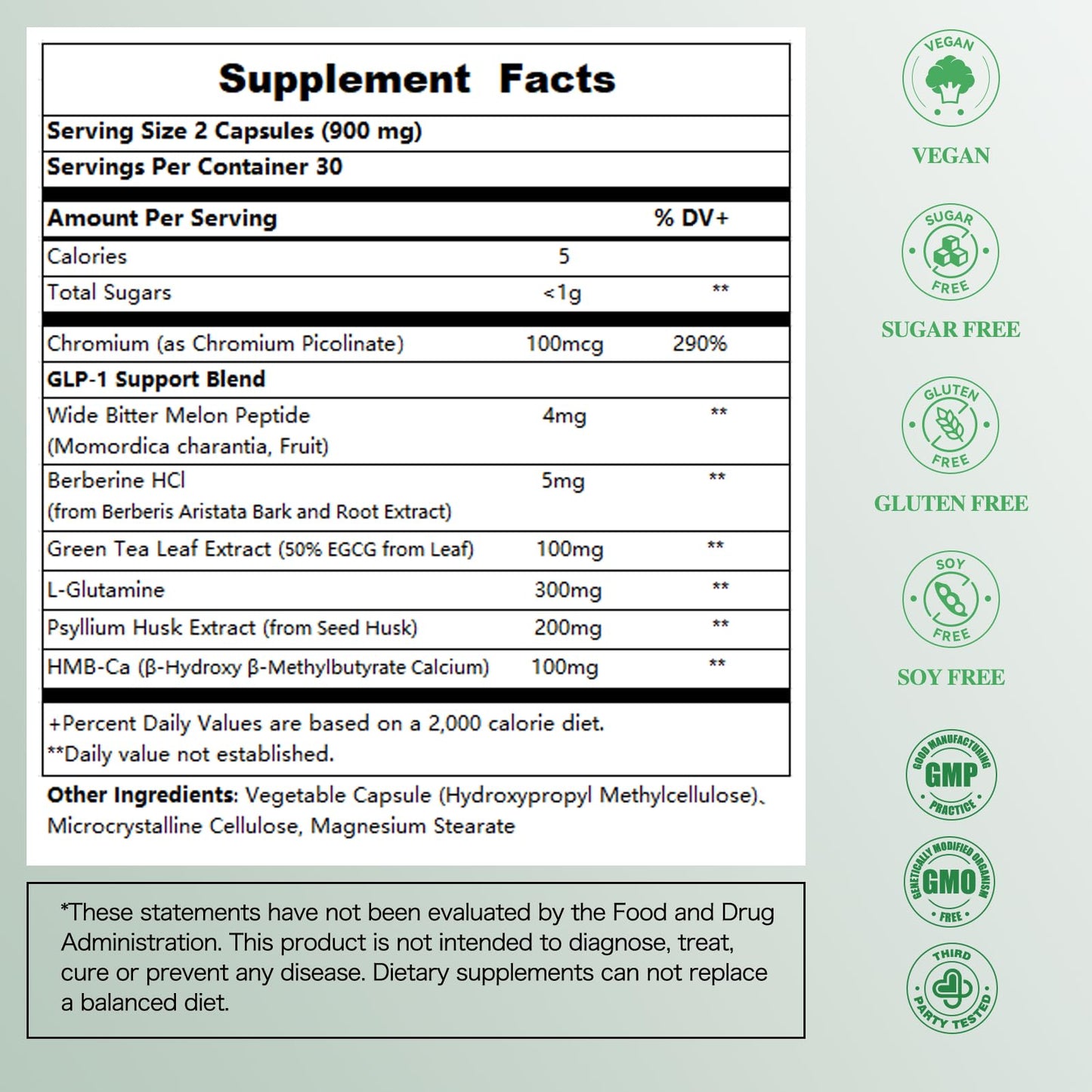 InviGuard 6-in-1 GLP-1 Supplement for Weight Loss, Gut Health & Energy, 60 Capsules