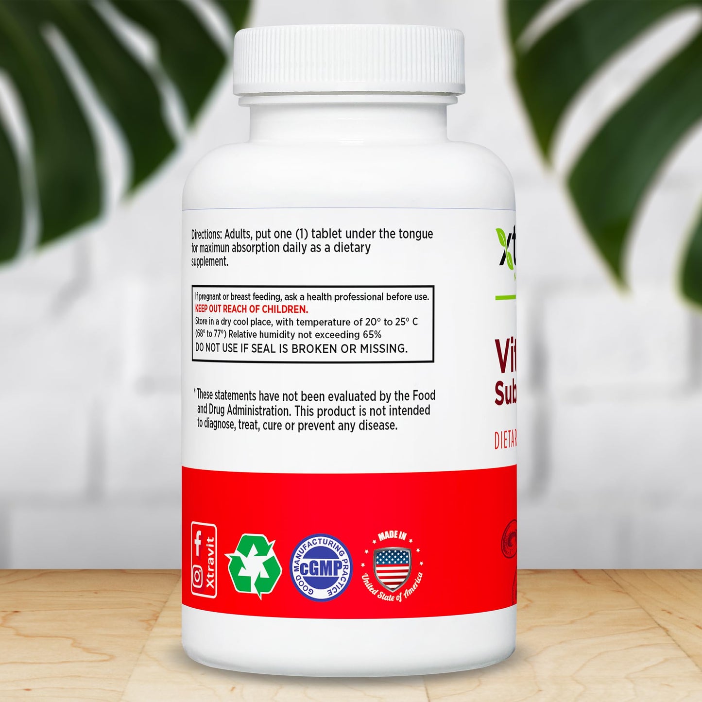 Xtravit Vitamin B12 Supplement 30 Tablets