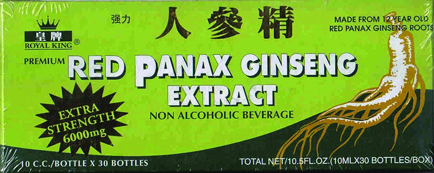 Ginseng Royal King Red Panax Ginseng Extract 6000mg Capsule, 120 Capsules