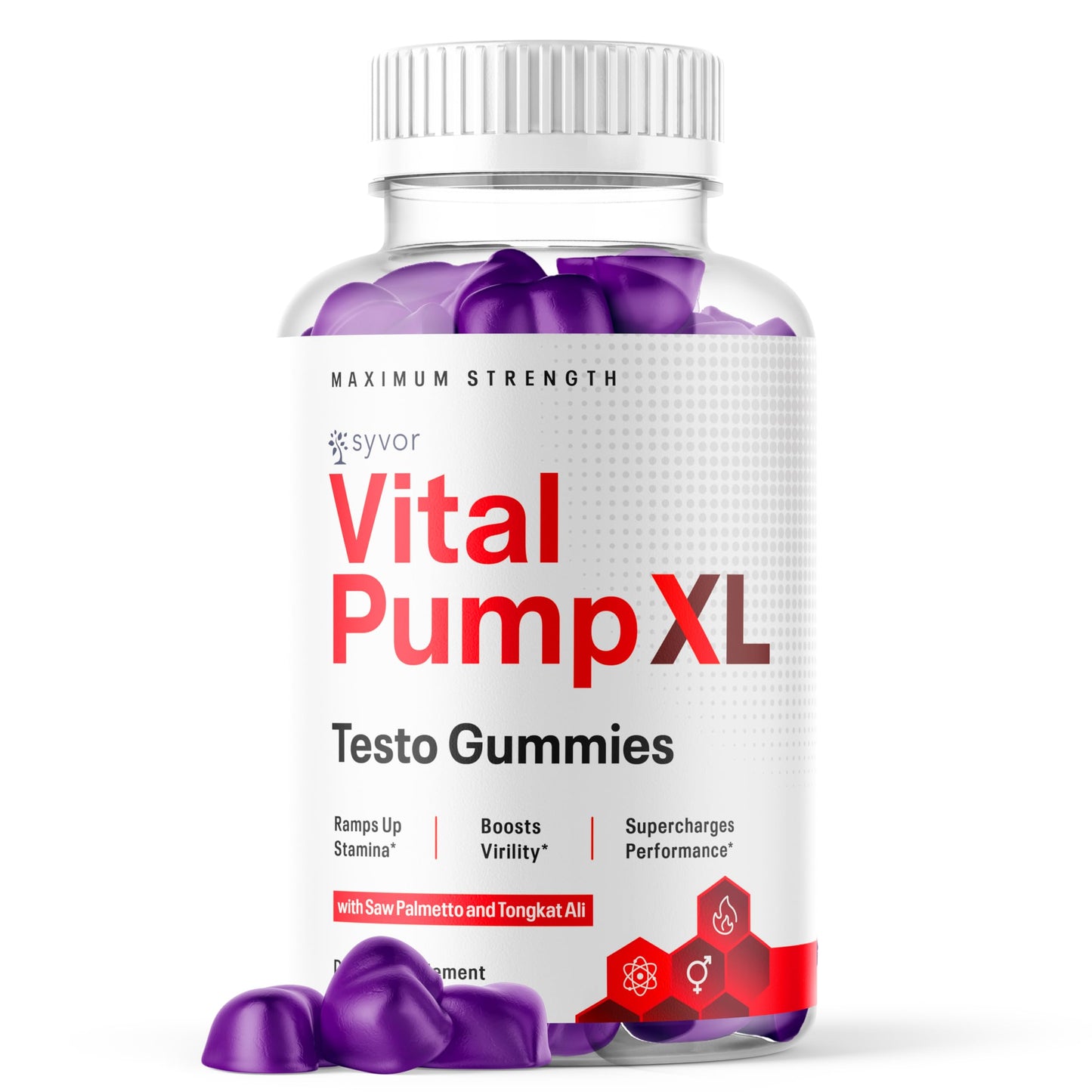 Syvor Vital Pump XL Testo Gummies 60 Count