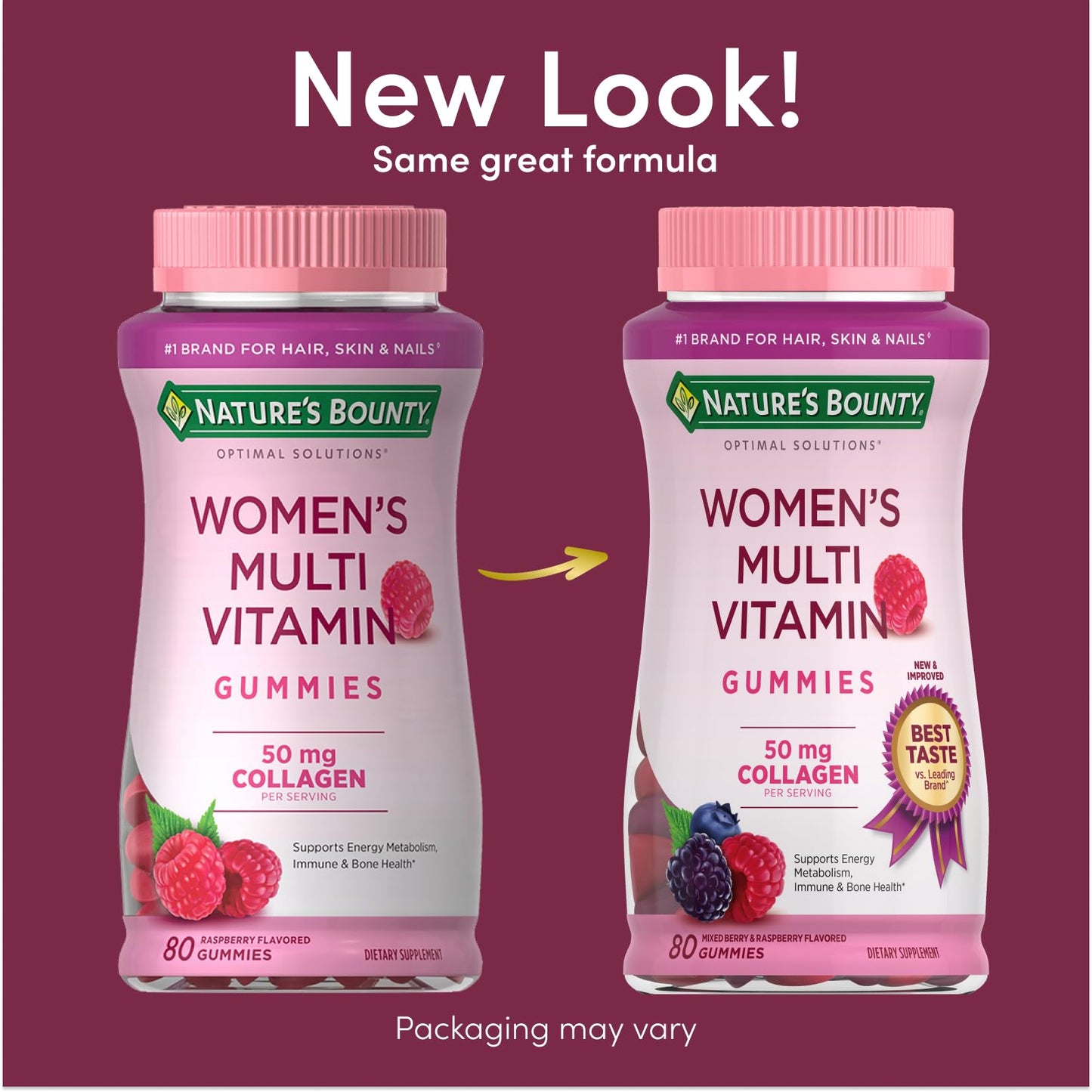 Nature's Bounty Optimal Solutions Women's Multivitamin Gummies, 160 Gummies