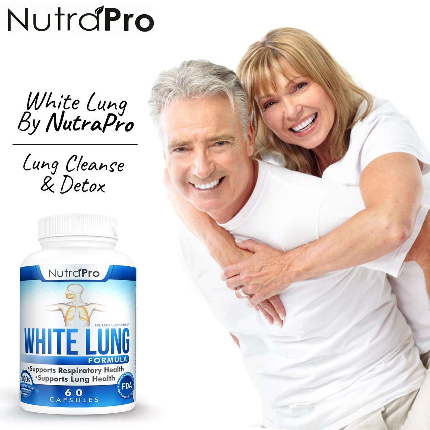 NutraPro White Lung Lung Cleanse & Detox Capsule, 60 Count