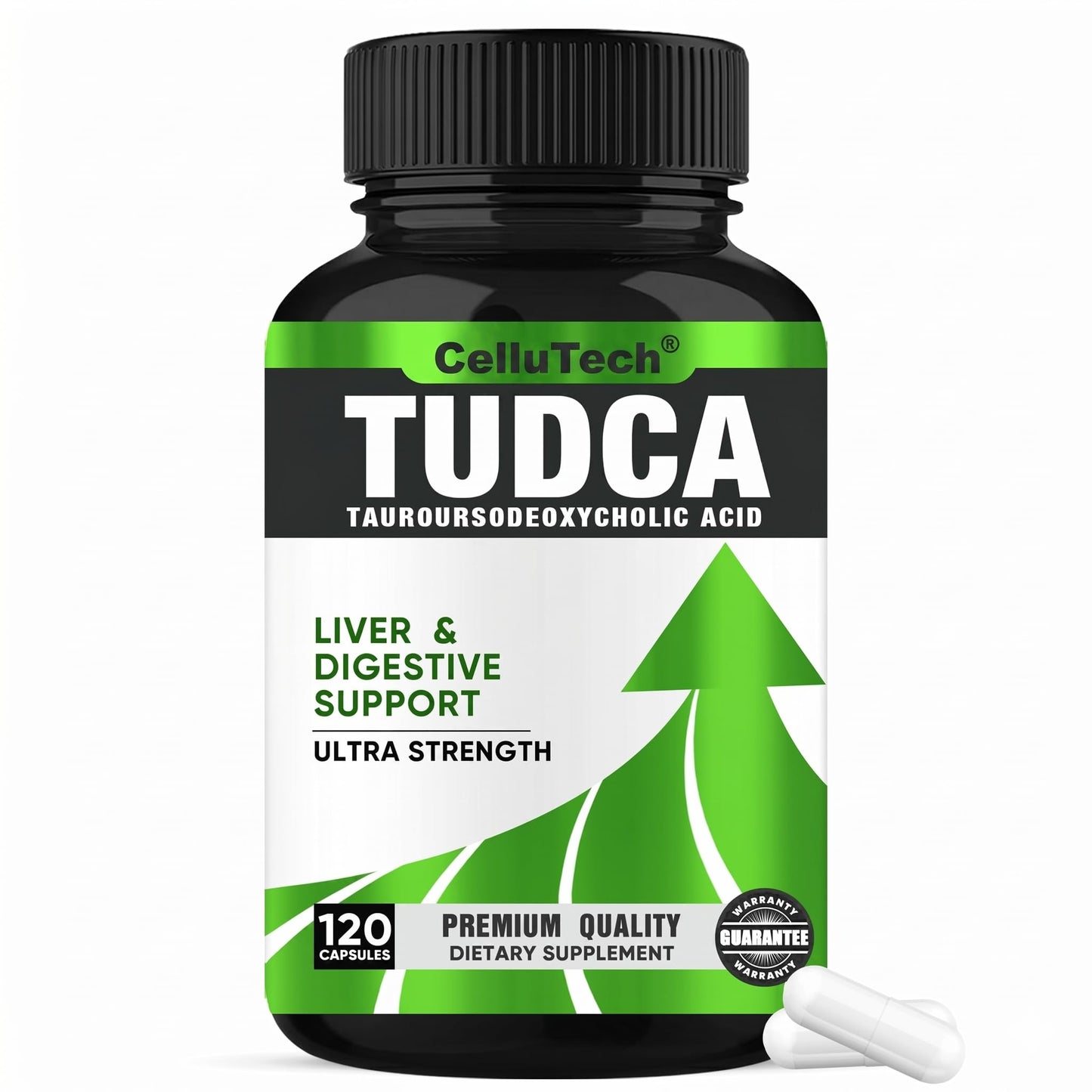 CelluTech TUDCA Supplement 2000mg per Serving, 120 Capsules