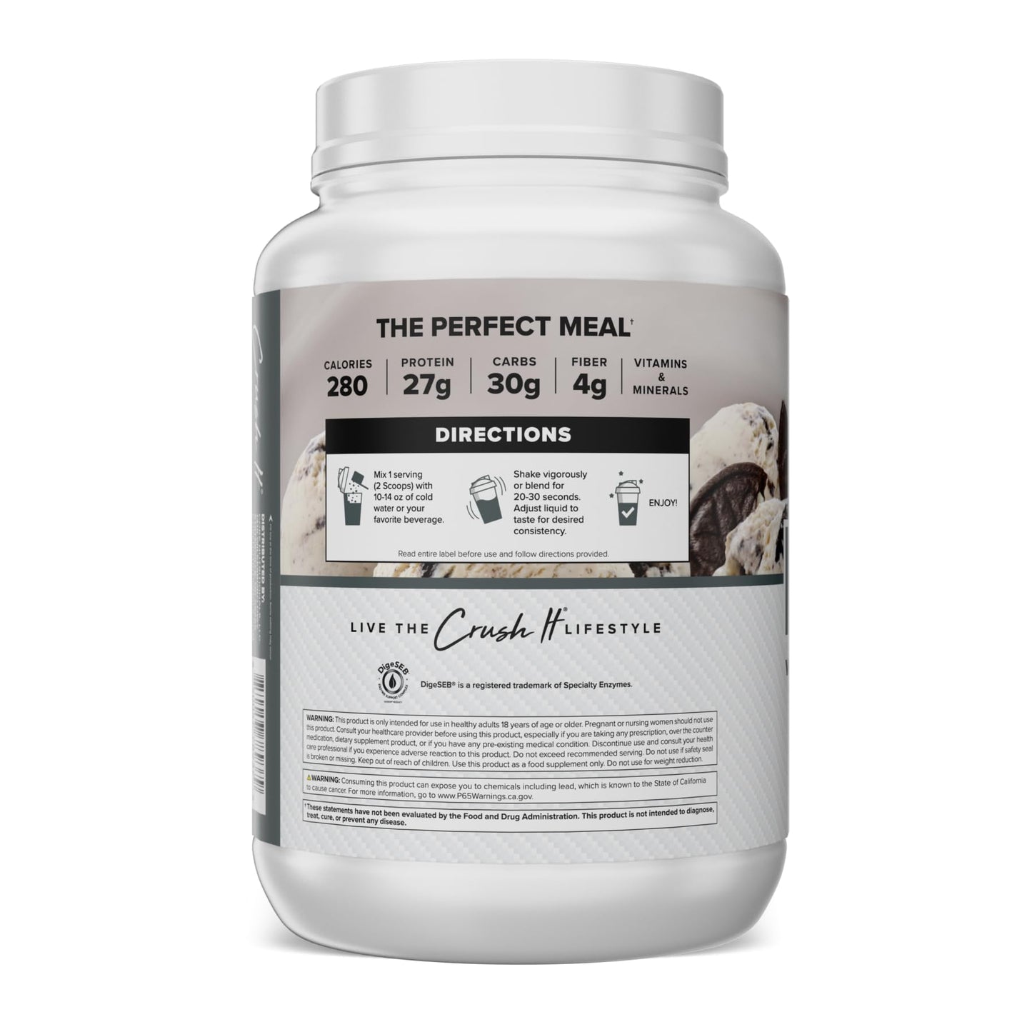 Core Nutritionals MRP Meal Replacement Cookies N' Cream Powder, 3 lb, 48 Servings