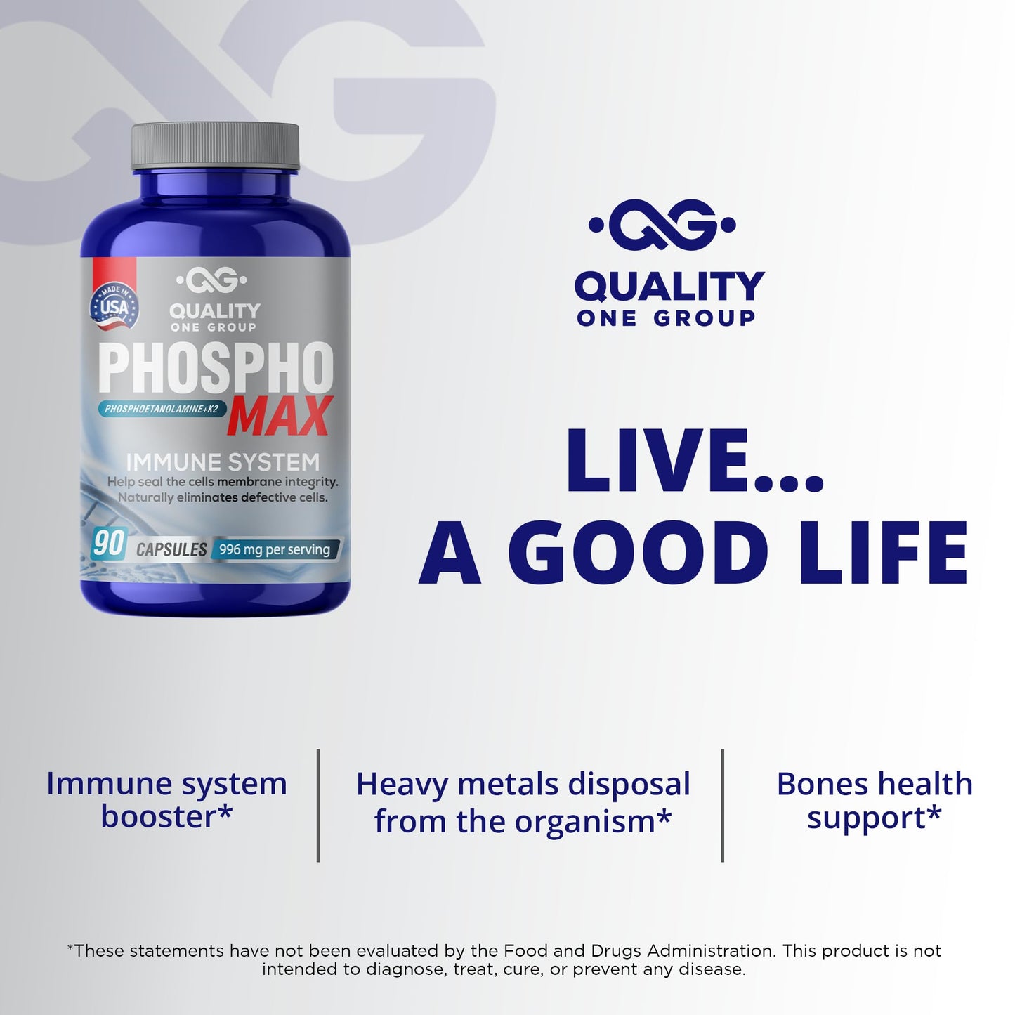 Phosphomax Fosfoetanolamina Capsules, 180 Capsules