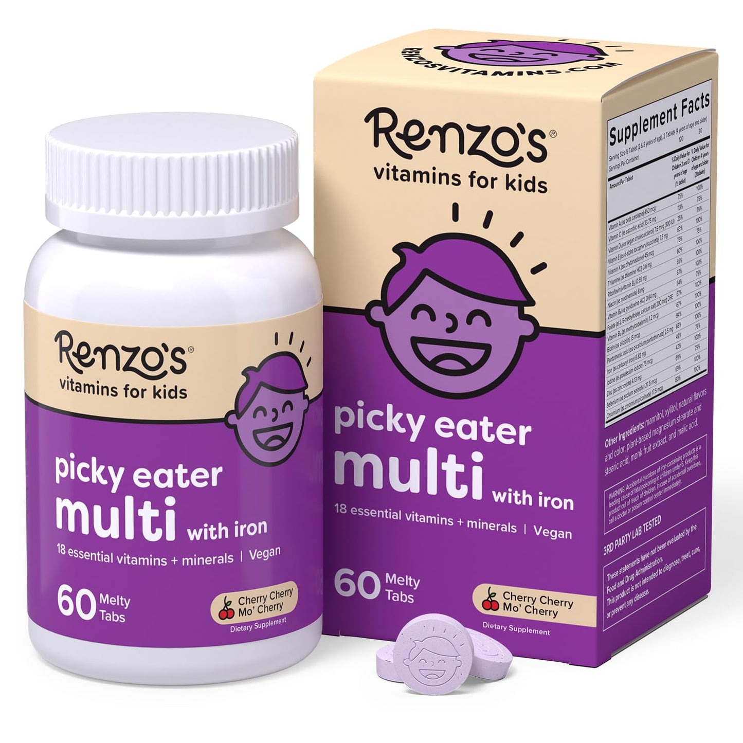 Renzo's Adventurous Kid Bundle Multivitamins, Tablets