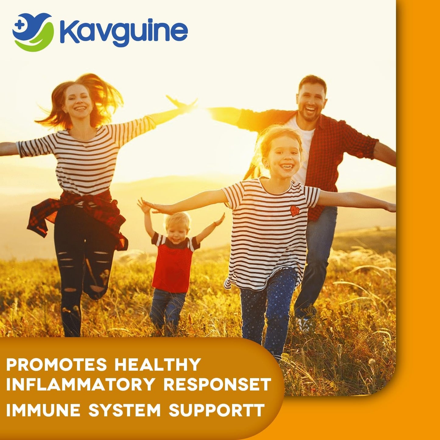 Kavguine Turmeric Curcumin Supplement with Black Pepper Capsule, 60 Veggie Capsules