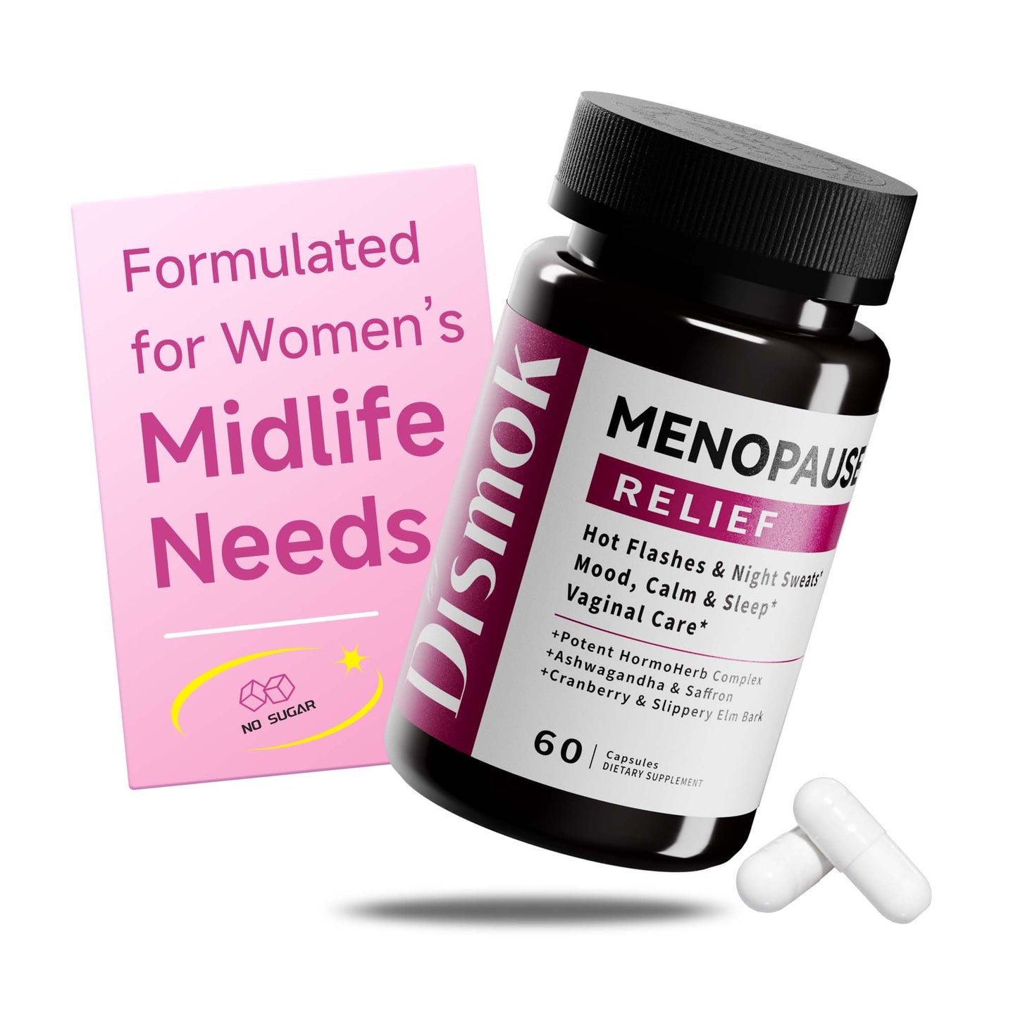 Dismok Menopause Supplements for Women Capsule 60 Count