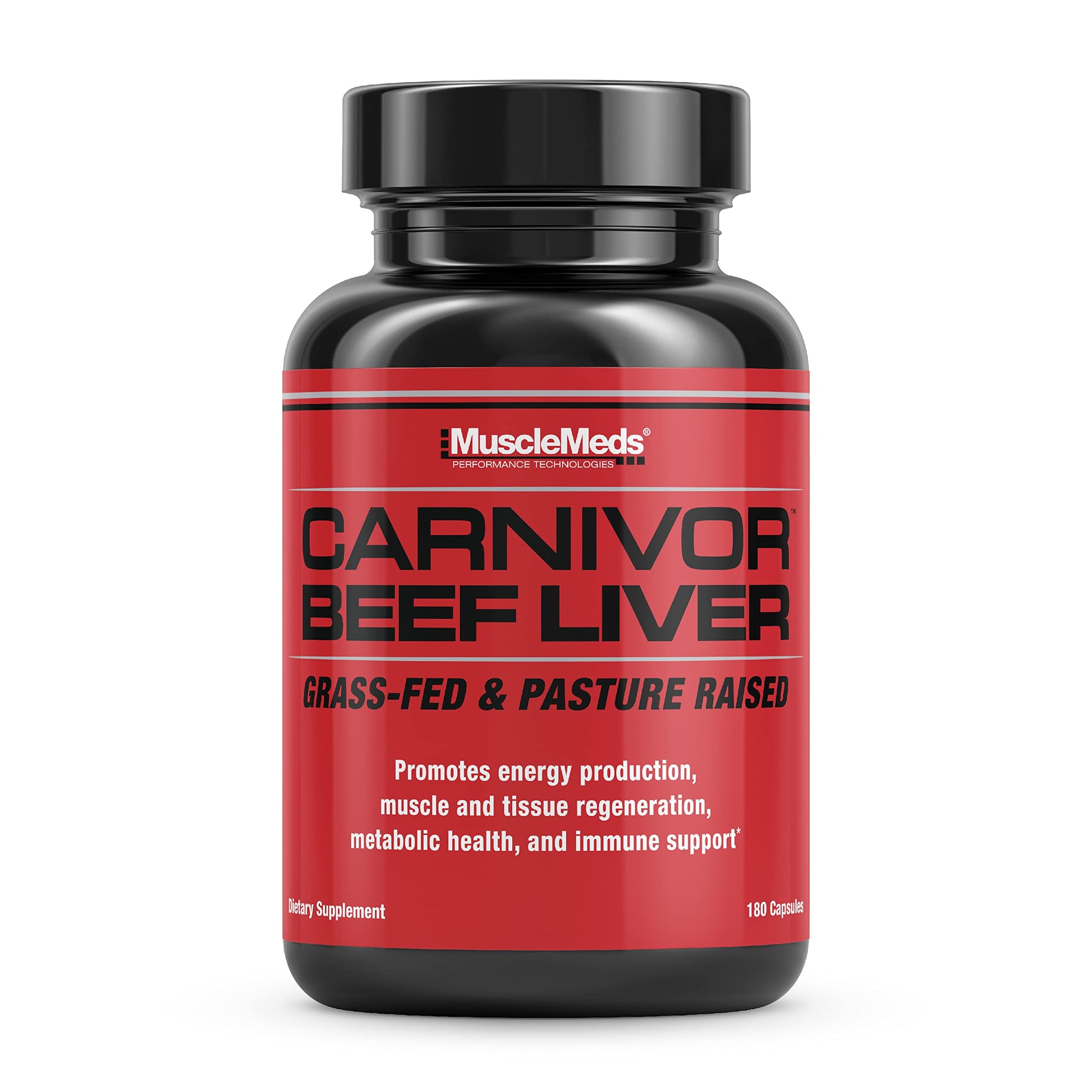 MuscleMeds Carnivor Beef Liver Capsules, 180 Capsules