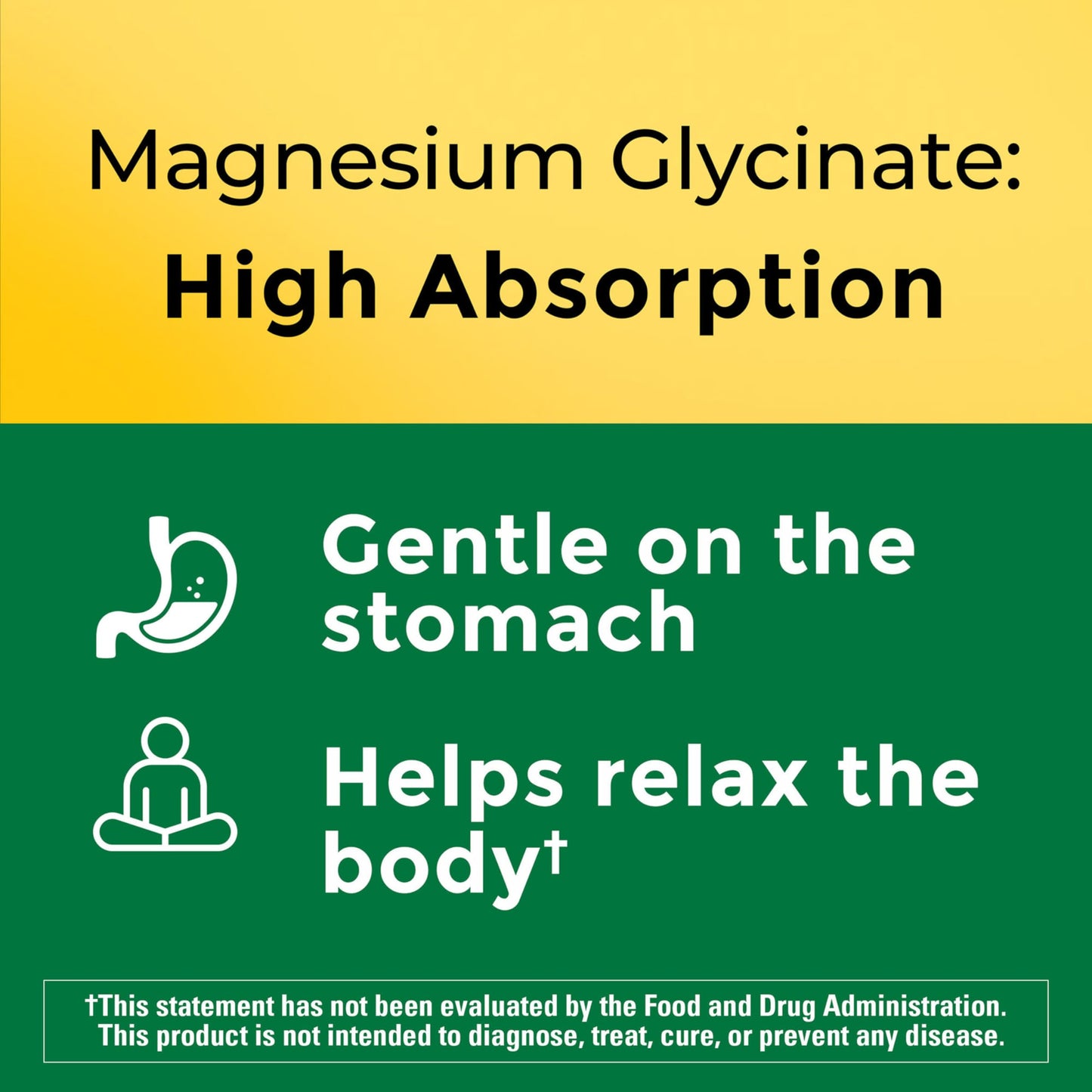 Nature Made High Absorption Magnesium Glycinate 300mg Capsule, 90 Count