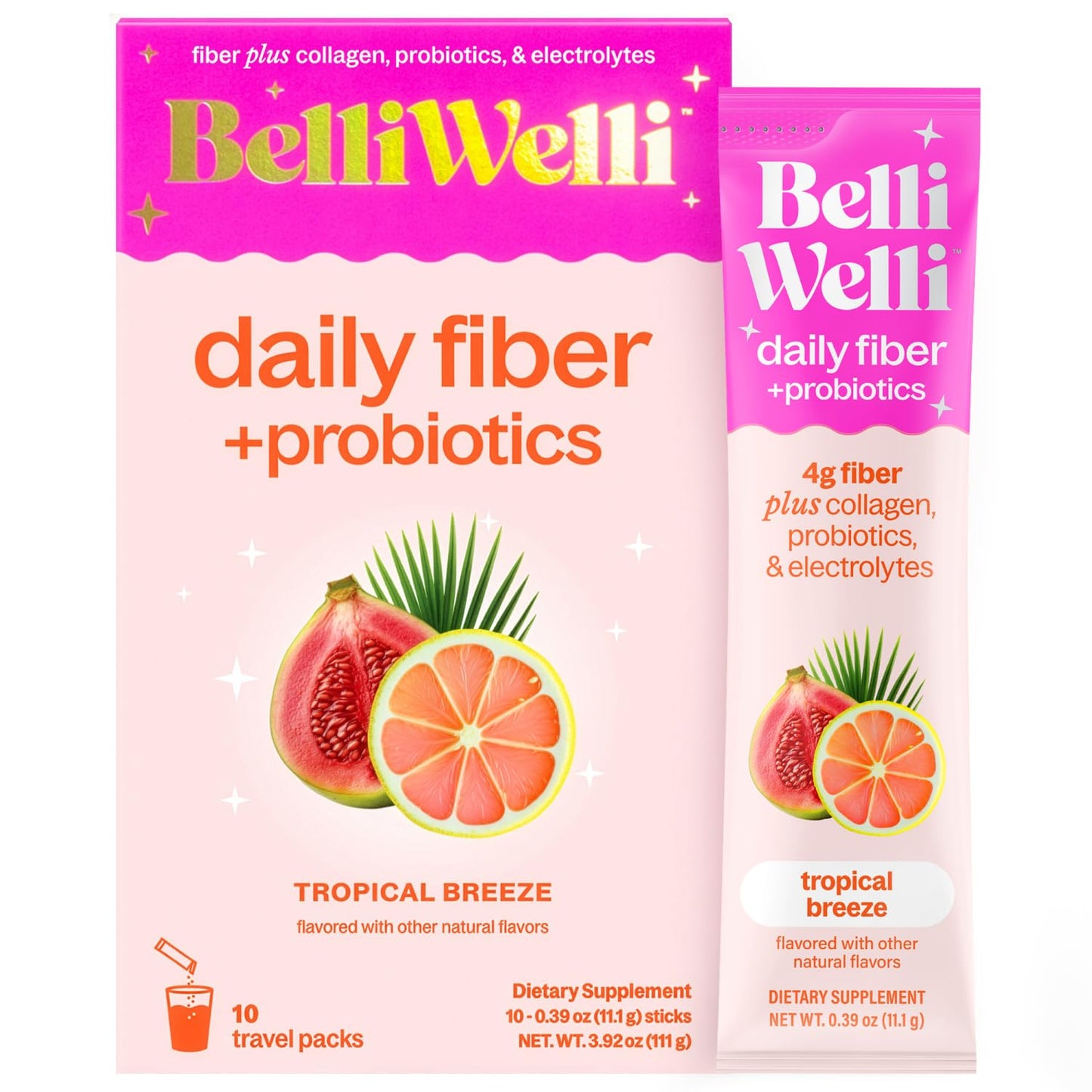 Belli Welli Fiber Supplement Powder 10 Packets