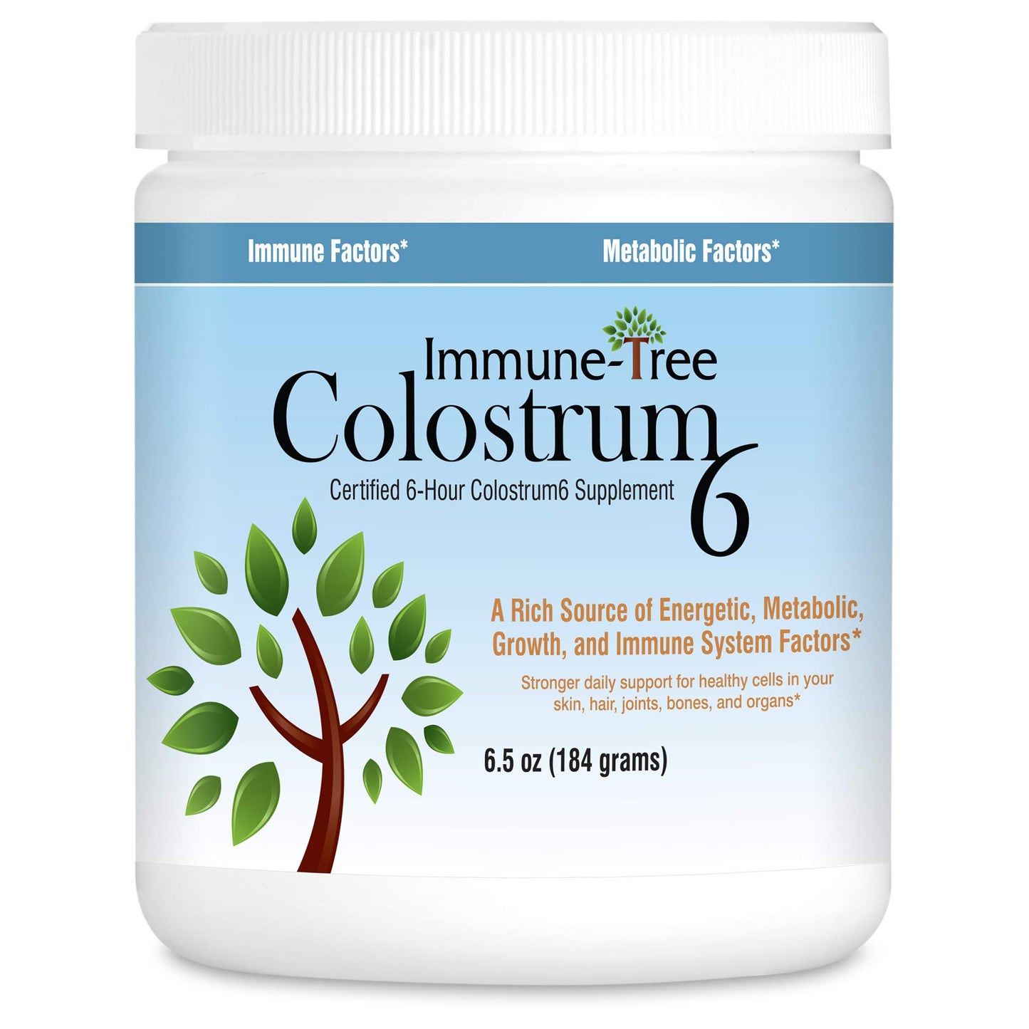 Immune-Tree 100% Bovine Colostrum Powder, 6.5 oz, 120 Servings