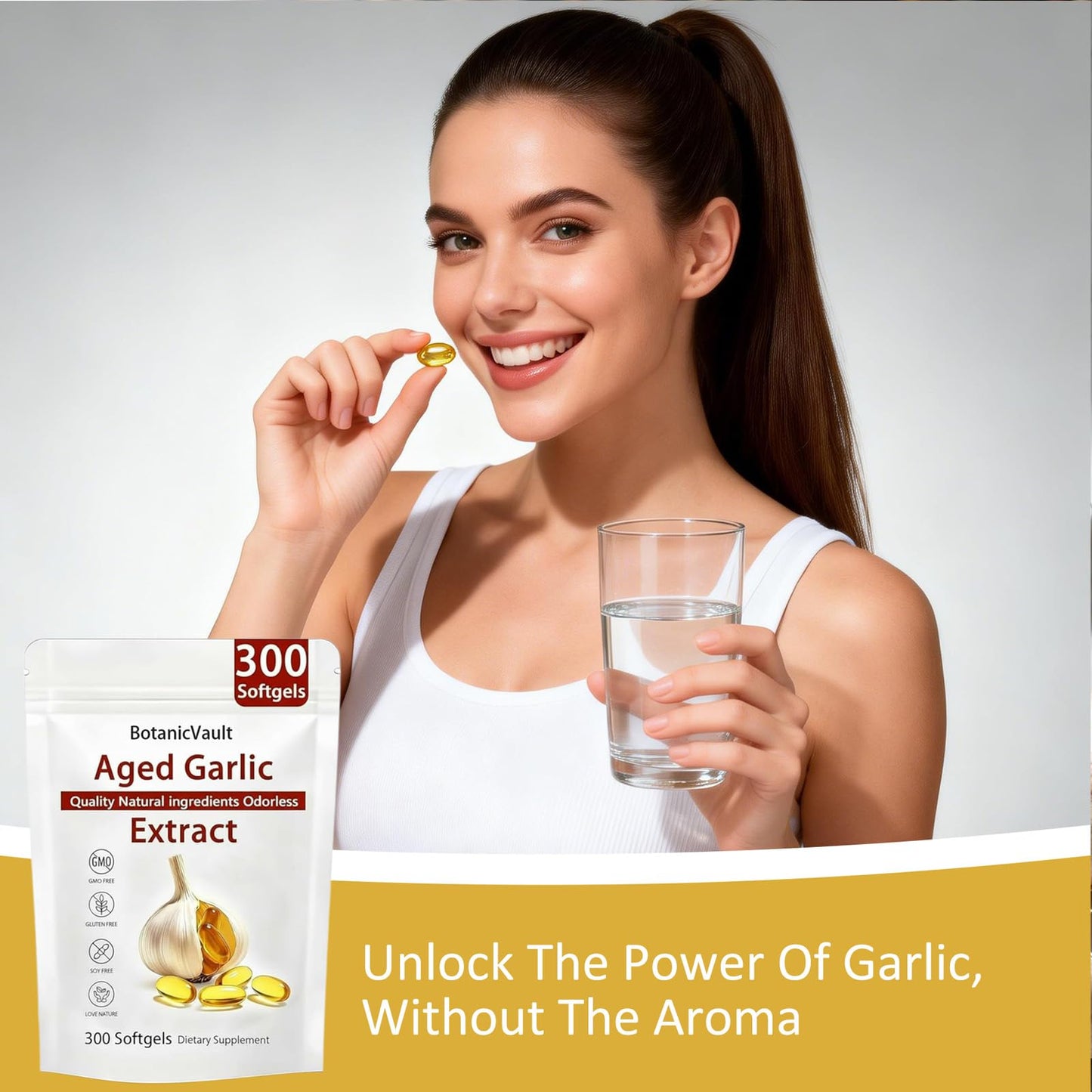 Uagain Aged Garlic Extract Softgel 1 Bottle