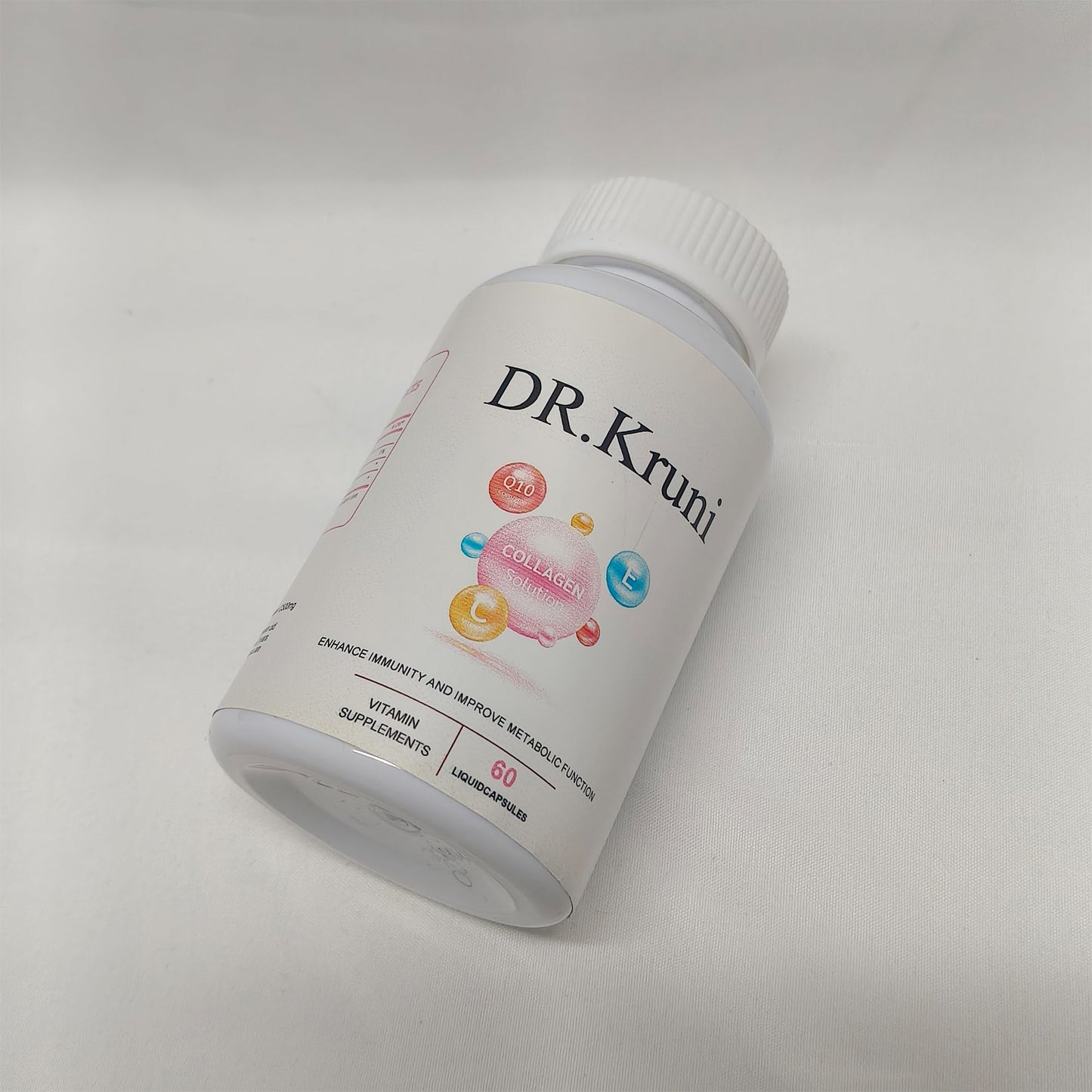 DR. Kruni High Potency Vitamin C Supplement with CoQ10 & Collagen 250mg per Serving Daily Immune Support & Antioxidant Boost, 60 Tablets