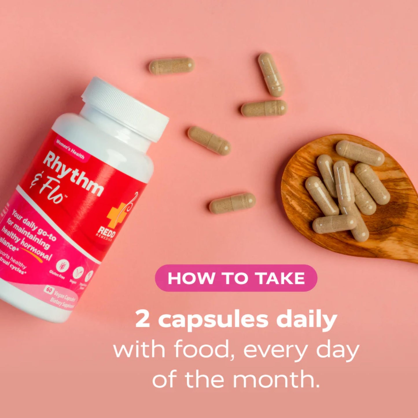 Redd Remedies Rhythm & Flo 60 Capsules