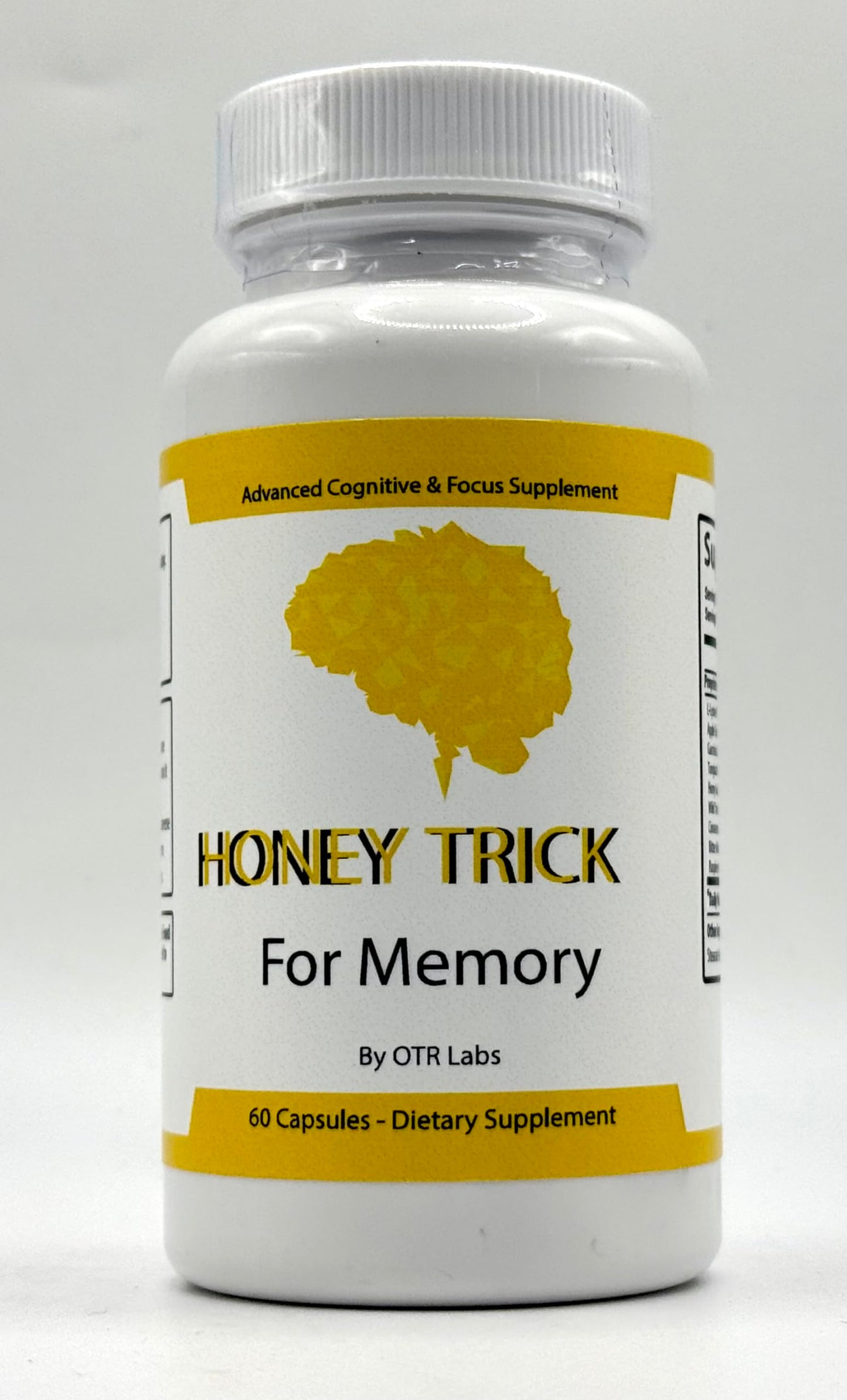 HONEY TRICK Memory Nootropics Capsules, 60 Count