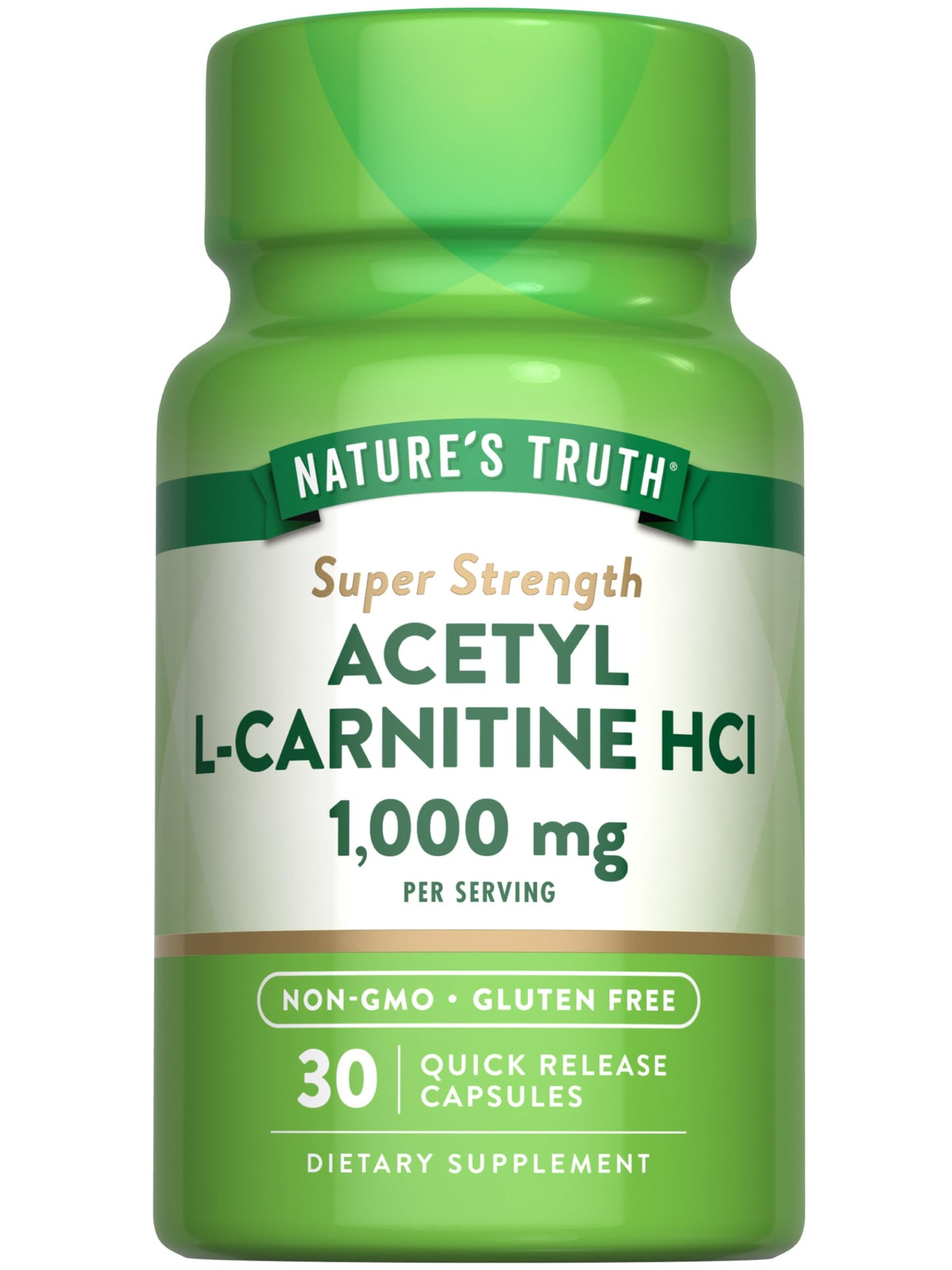Nature's Truth Acetyl L-Carnitine 1000mg Capsules, 30 Count