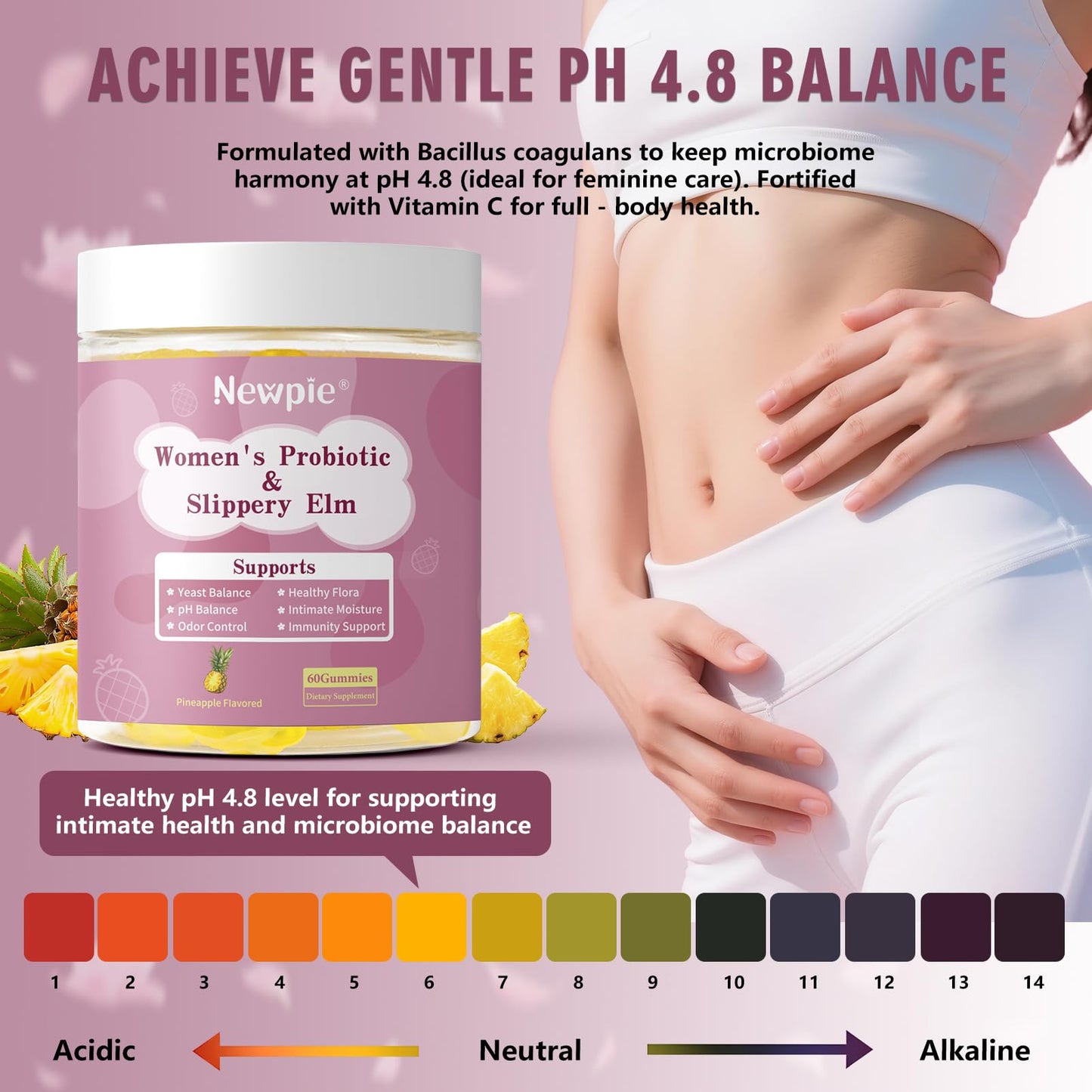 Blltzzz Her Juicy Women's Probiotic Gummies, 60 Count