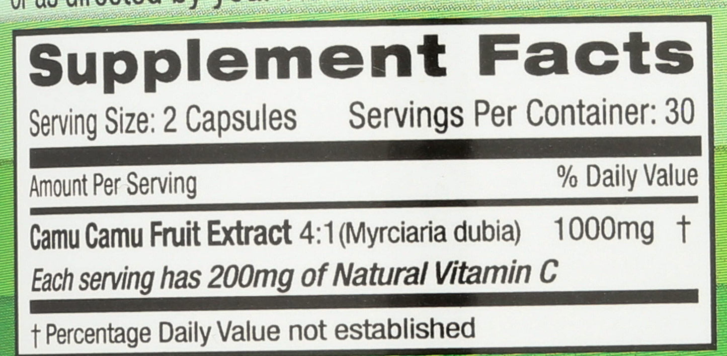 Emerald Labs Camu Camu Plant-Sourced Vitamin C, Bioflavonoids, Amino Acids & B Vitamins, 60 Capsules