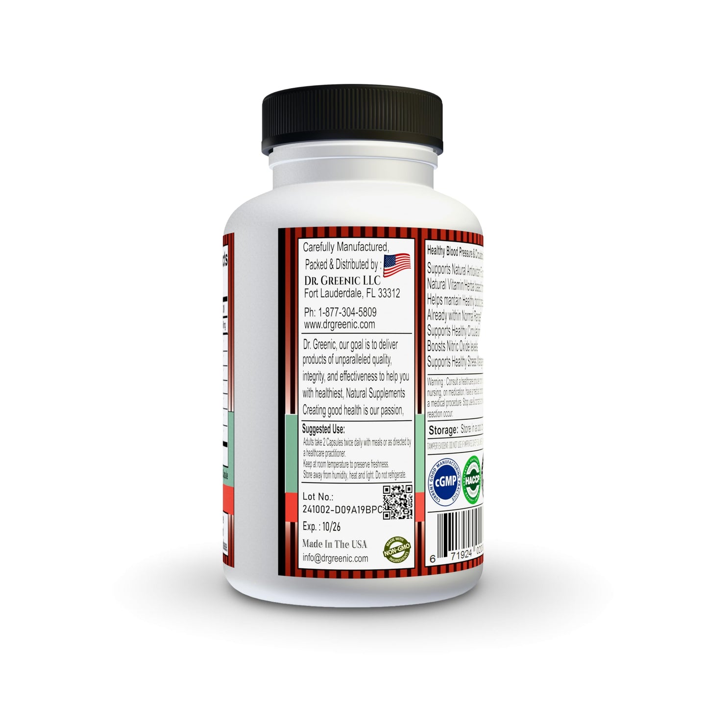 Dr. Greenic BP CARE Support Capsules, 60 Count
