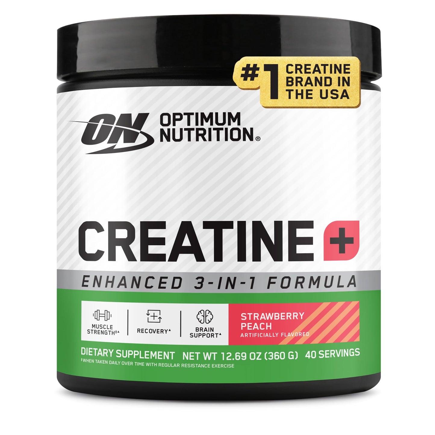 Optimum Nutrition Creatine Monohydrate Plus Powder, 360 Grams