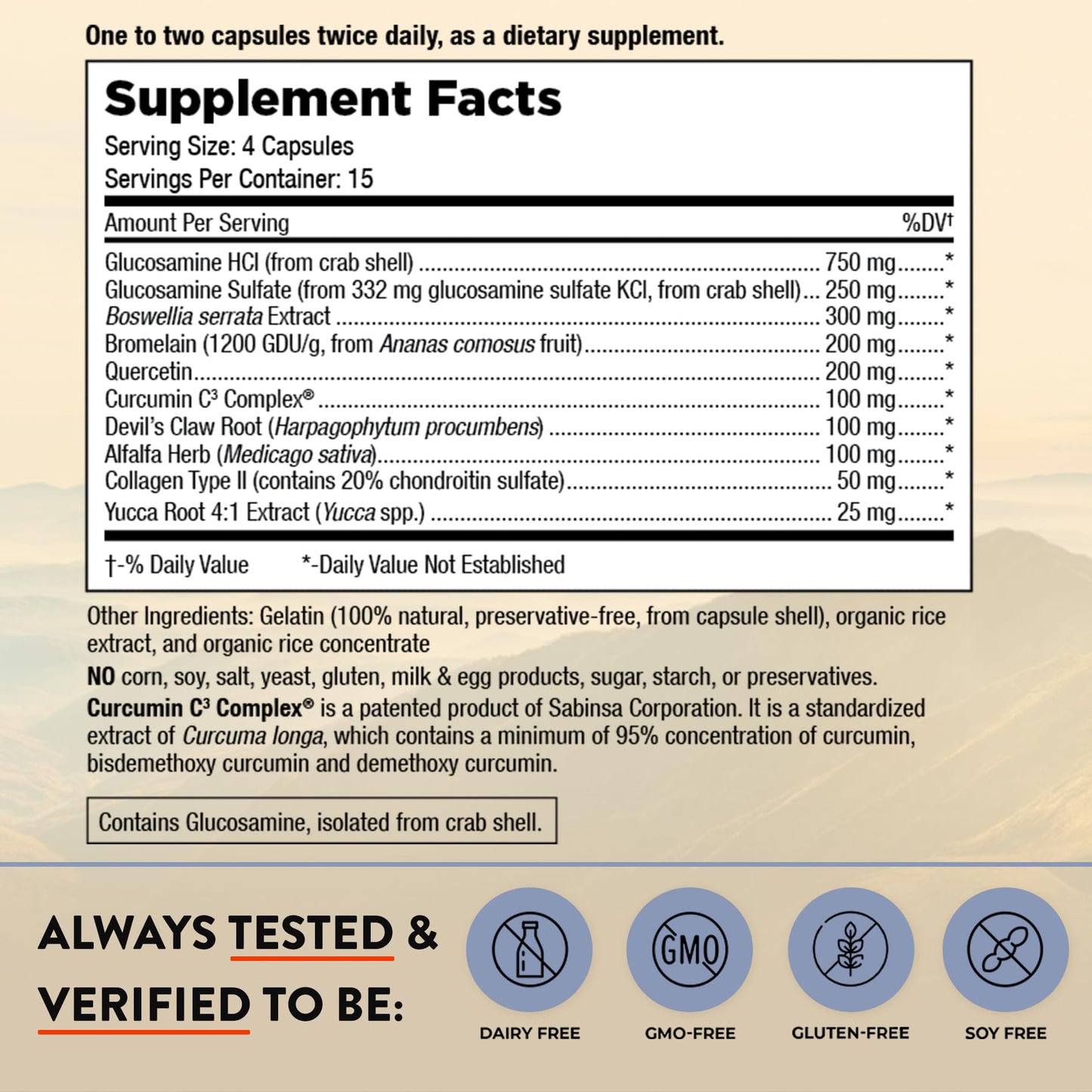Mt. Angel Vitamins Joint Solution Capsules 60 Count