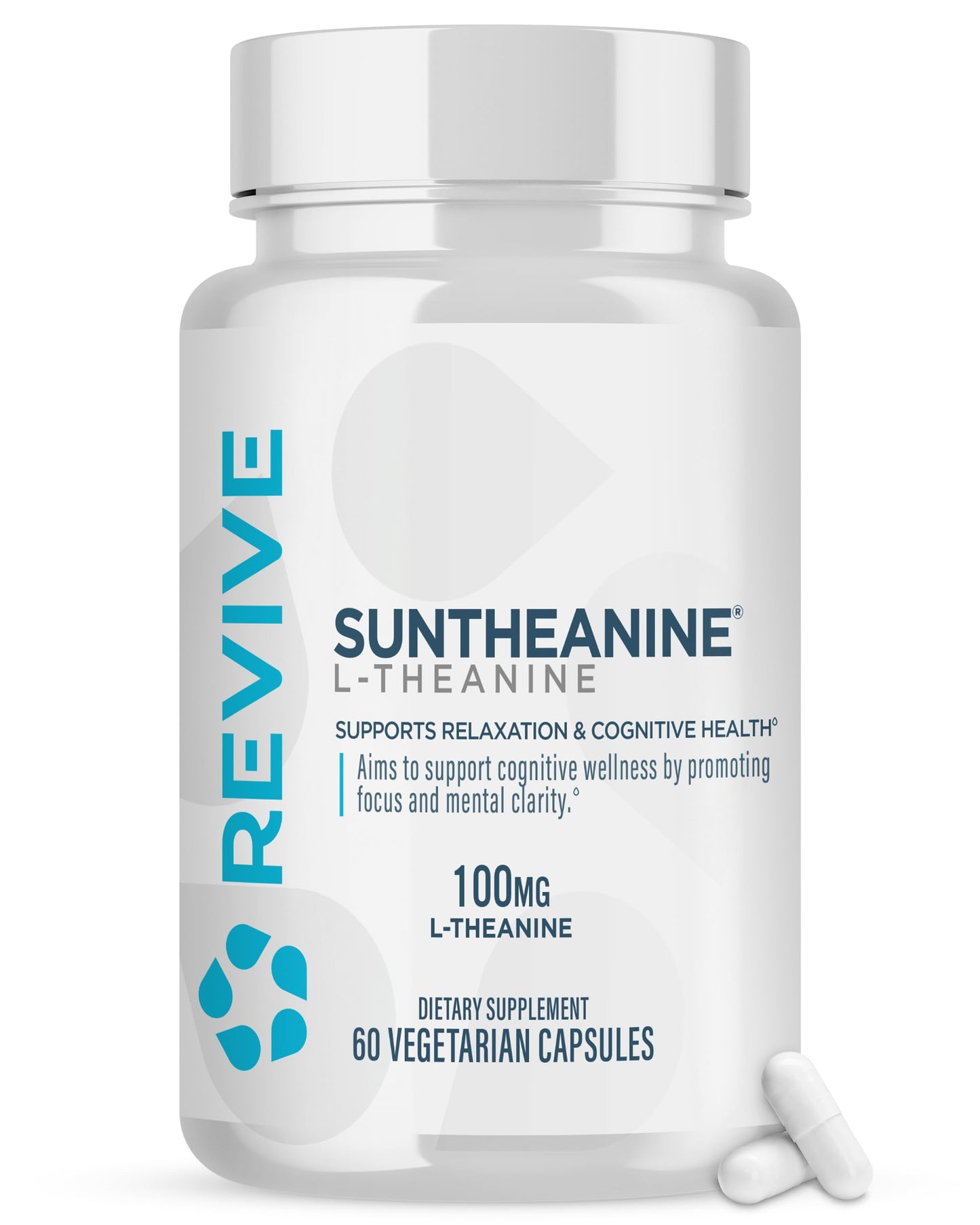 Revive Suntheanine L-Theanine Supplement Capsules, 60 Count