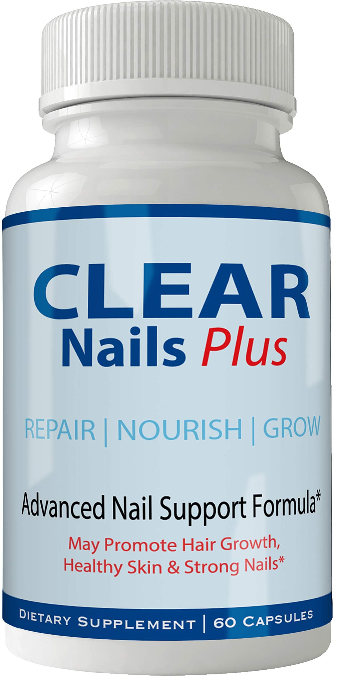 nutra4health Clear Nails Plus Hair Growth Vitamins with Biotin, 60 Capsules