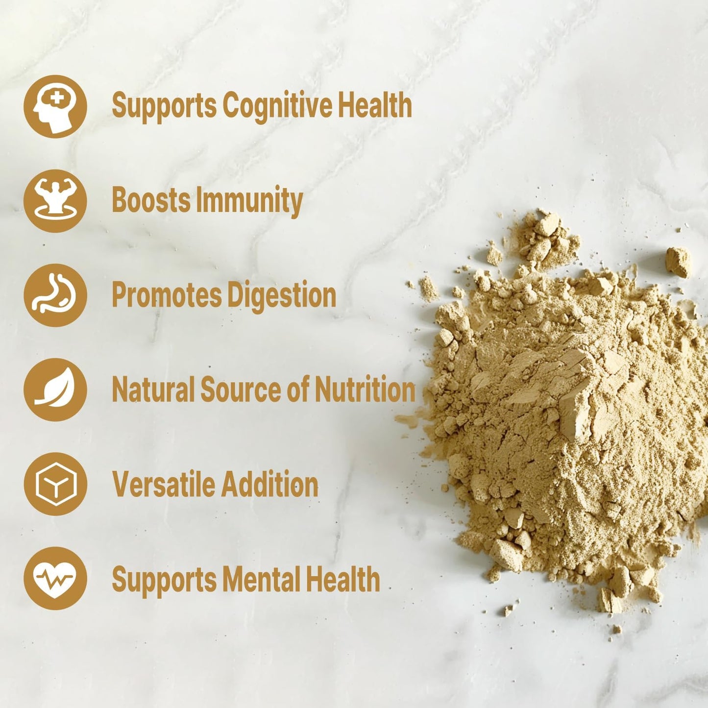 UNLEASH'D ORGANIC Lion’s Mane Mushroom Powder 16 oz