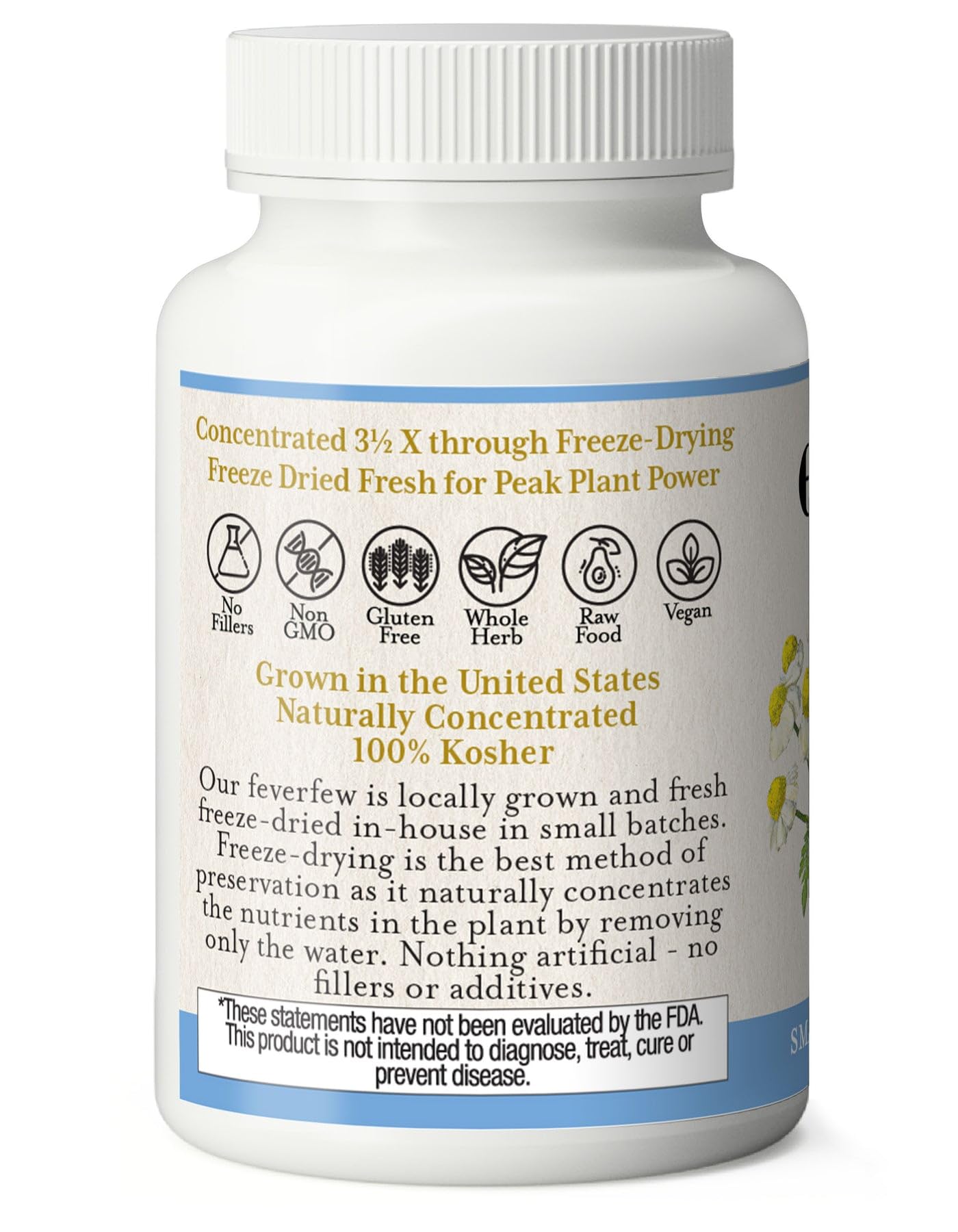 Eclectic Institute Feverfew Capsules, 90 Count