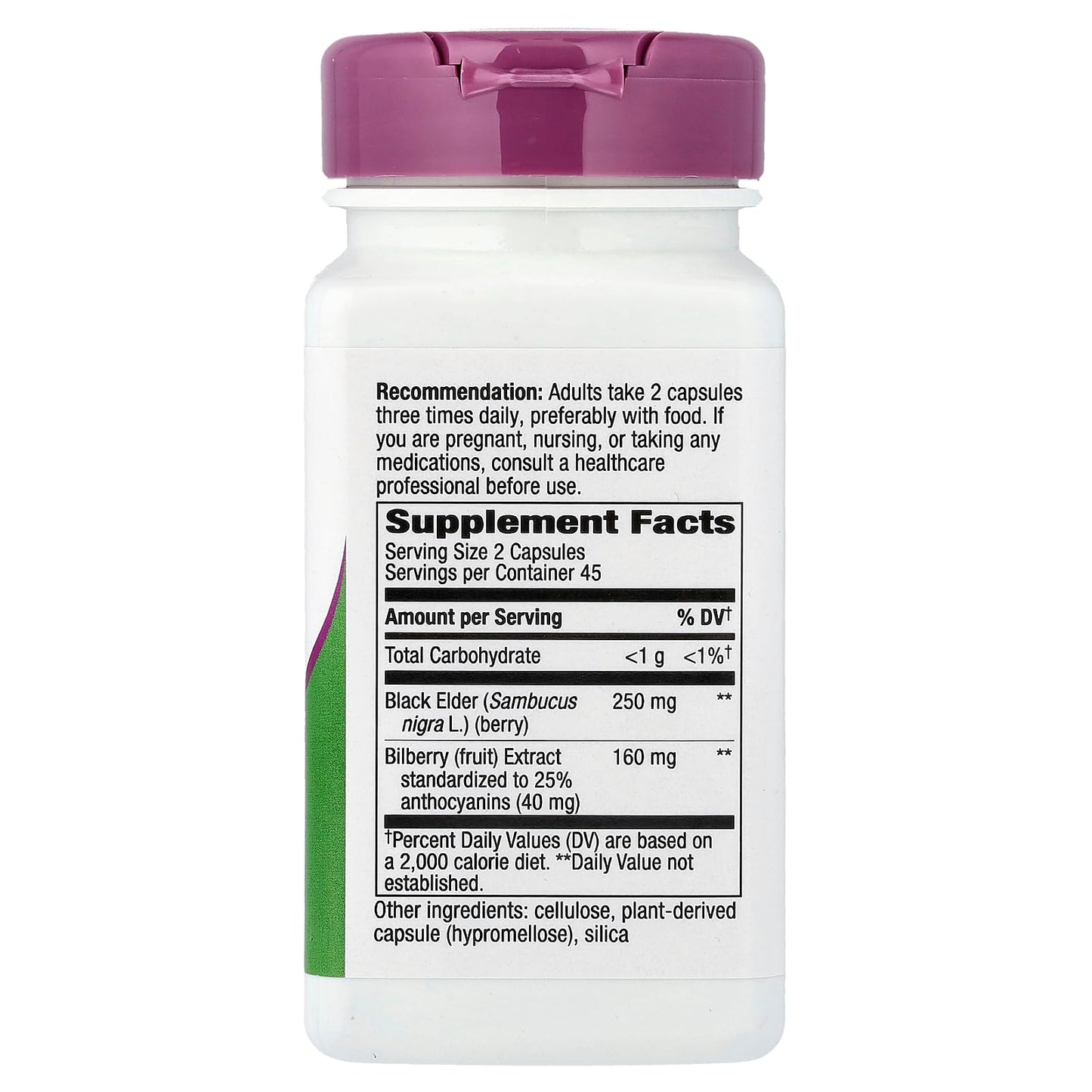 Nature's Way Bilberry Standardized Extract Capsules 90 Count