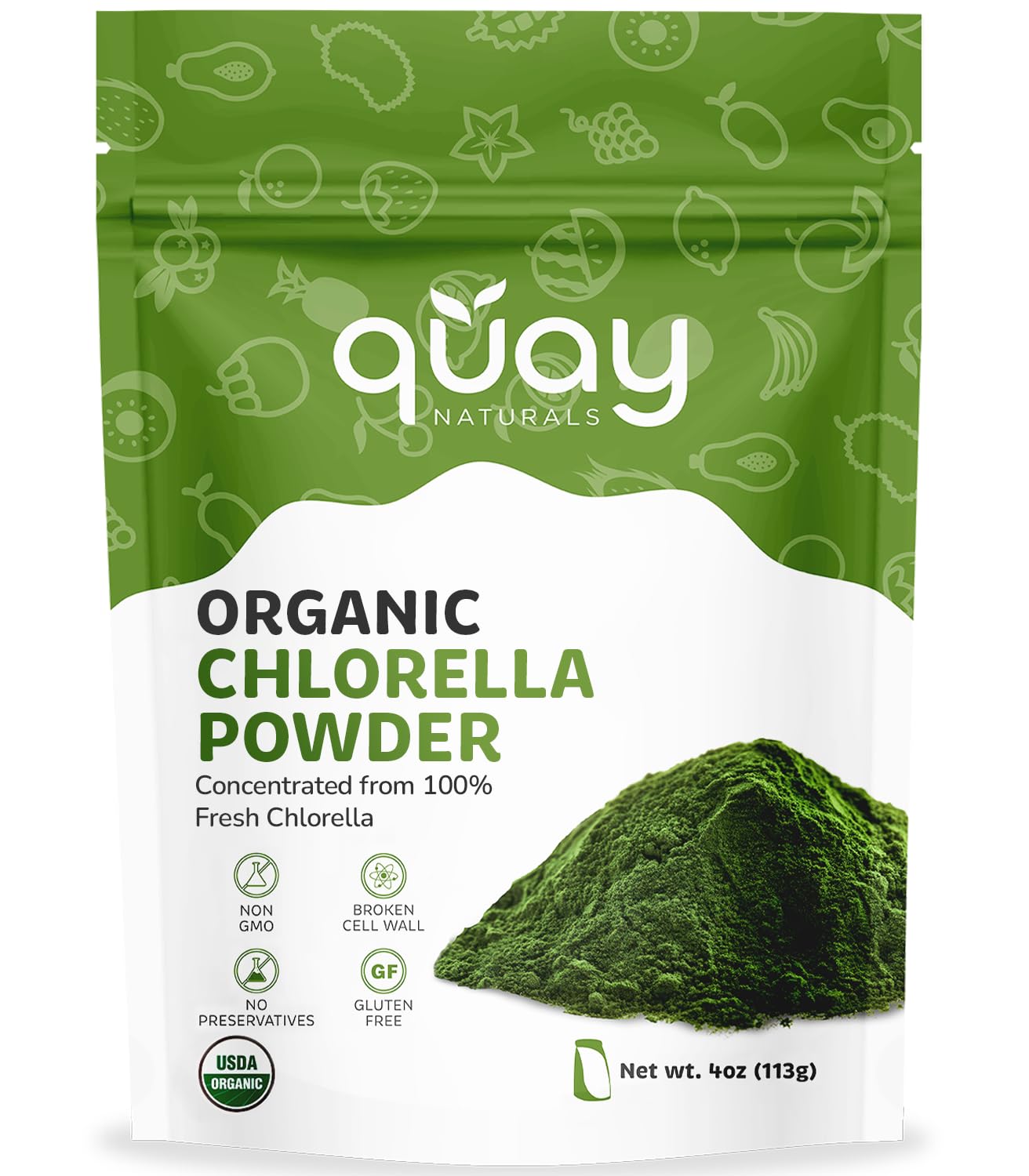 Quay Naturals Organic Chlorella Powder 4 oz