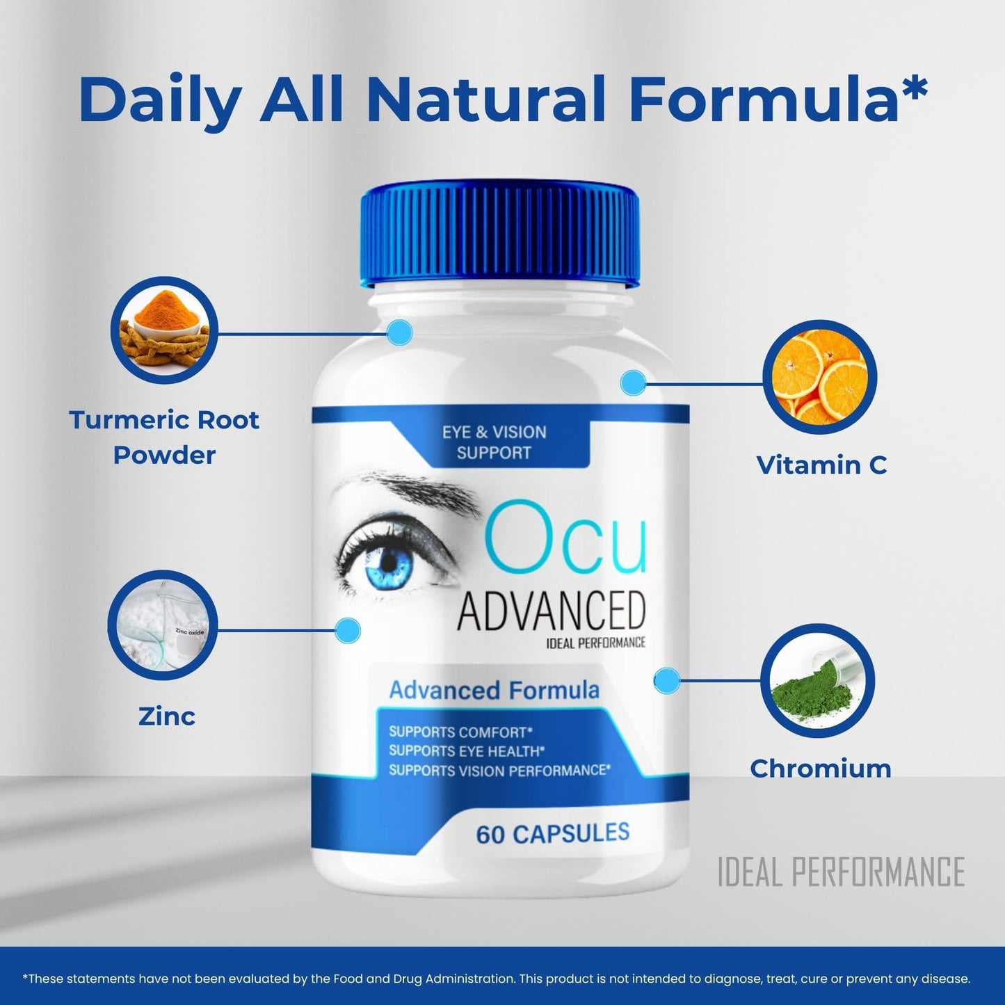IDEAL PERFORMANCE Ocu Advanced Eye Health Capsules, 60 Capsules