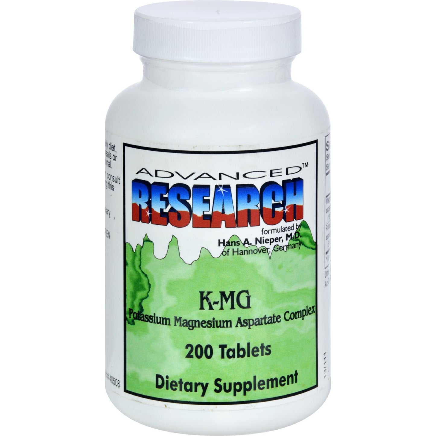 NCI Advanced Research Dr. Hans Nieper K Mg Capsules, 200 Count