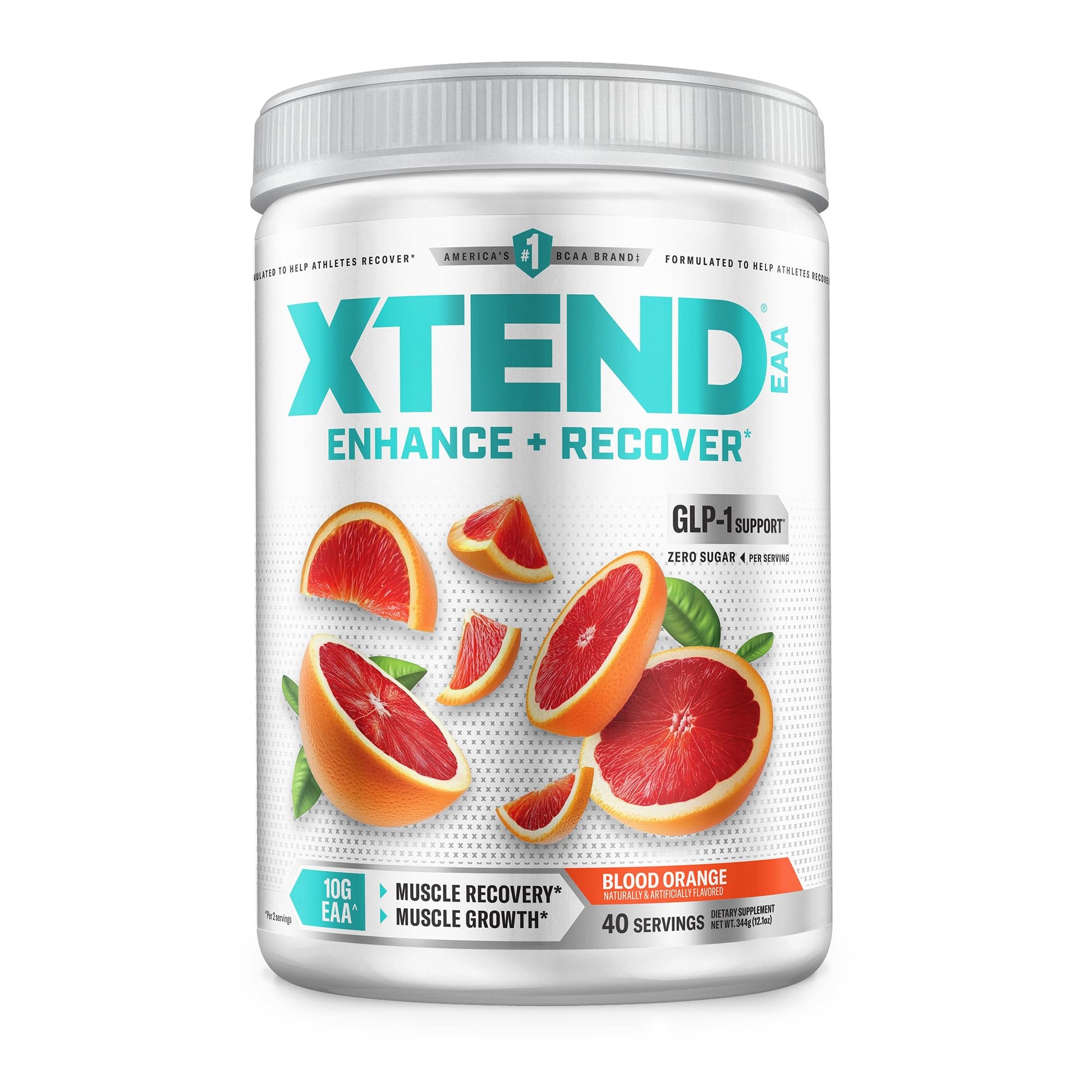 Xtend EAA + BCAA Powder for Muscle Recovery & Lean Muscle Growth, Blood Orange, 12 oz